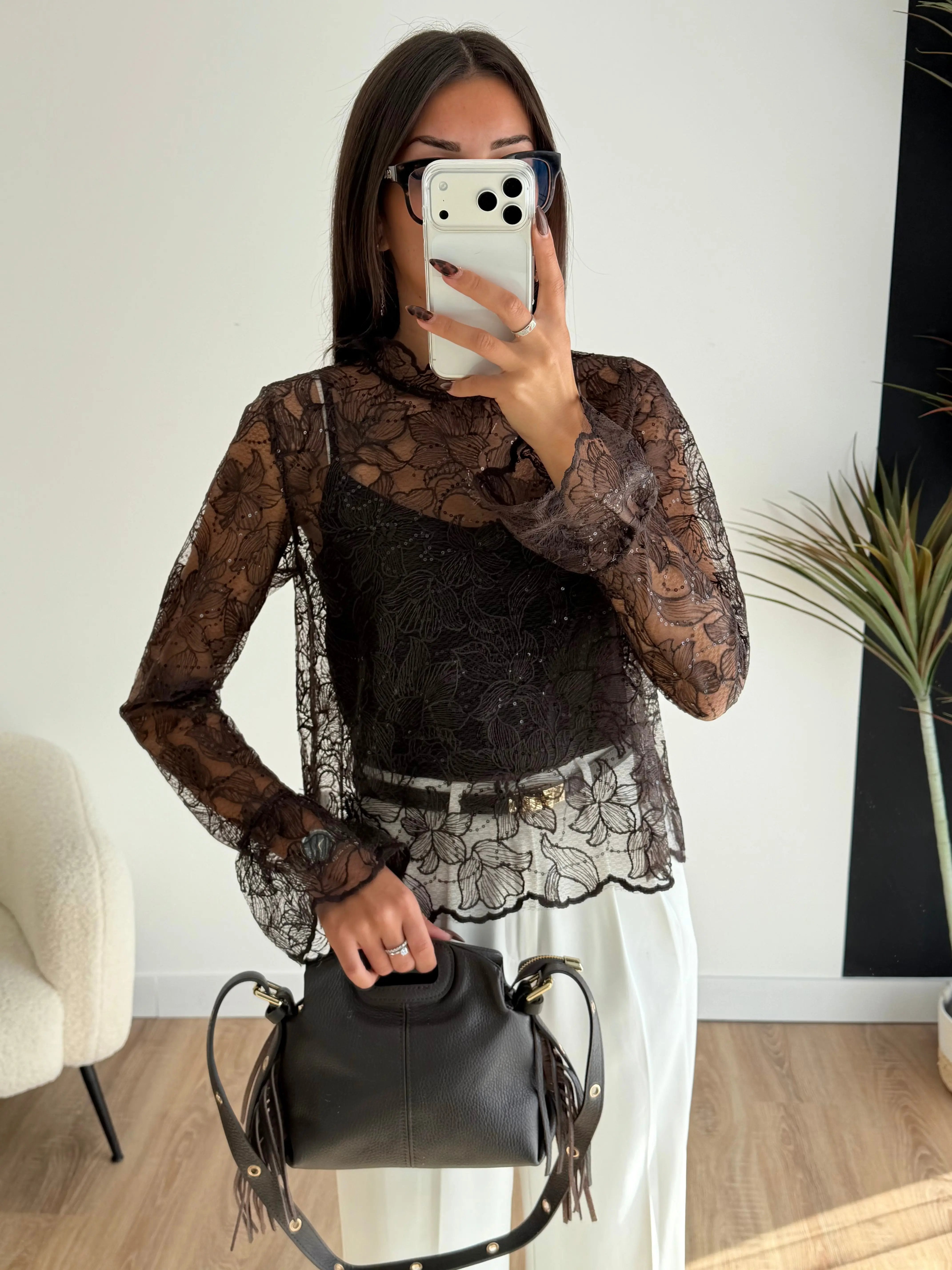 Blouse à dentelle DS.Sélection