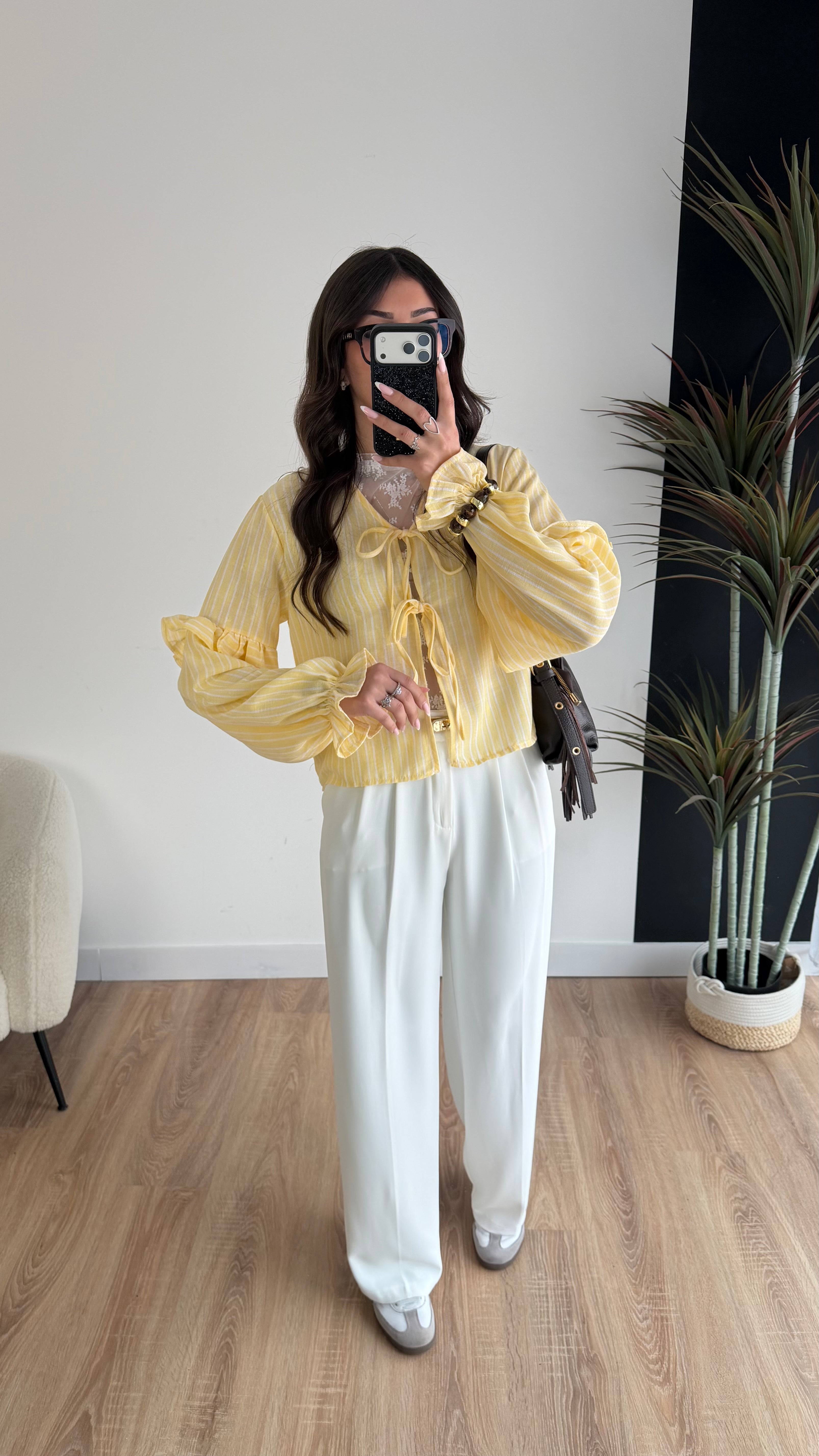 Blouse à rayures jaune DS.Sélection