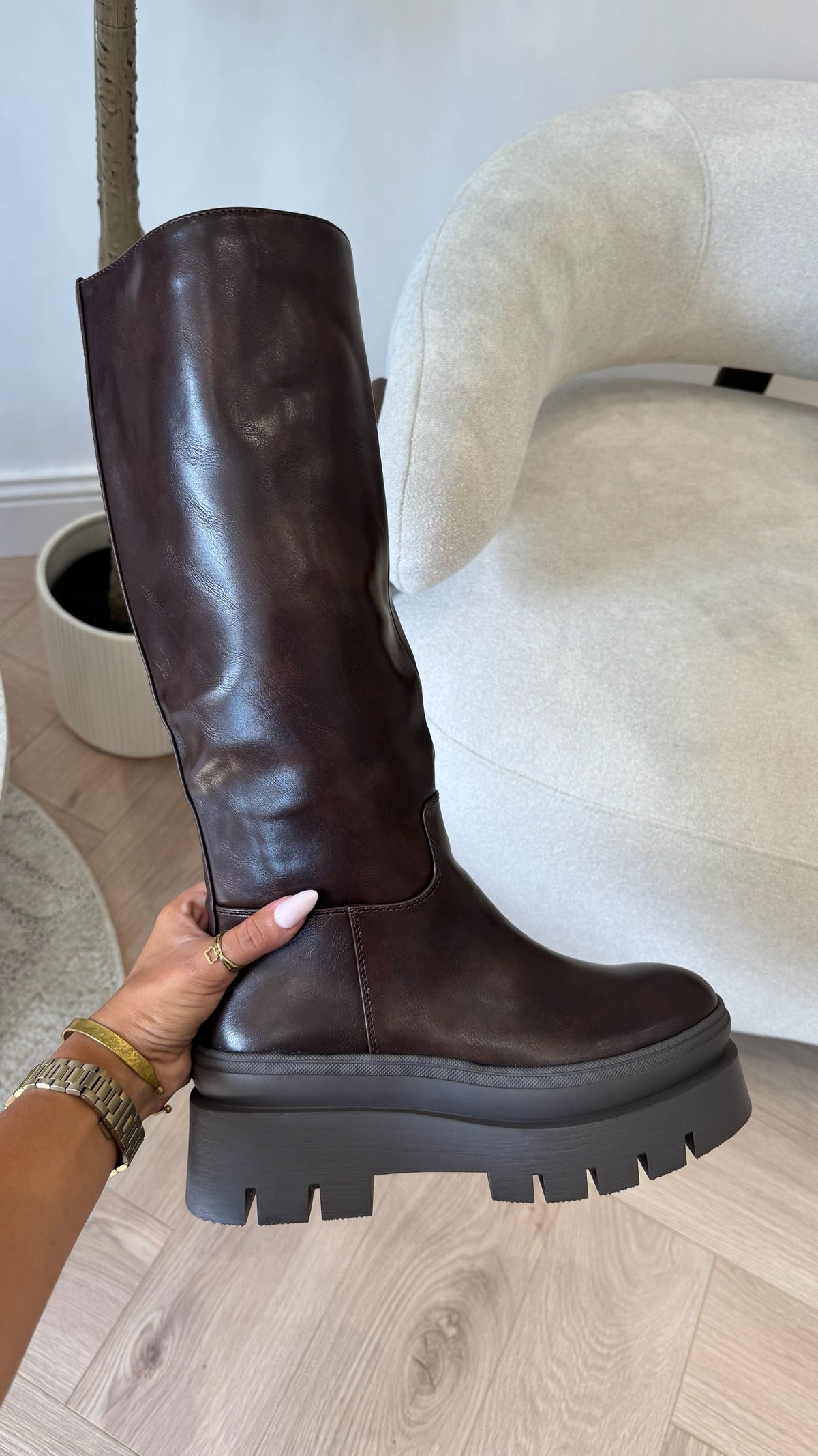 Bottes Alyssia marrons DS.Sélection