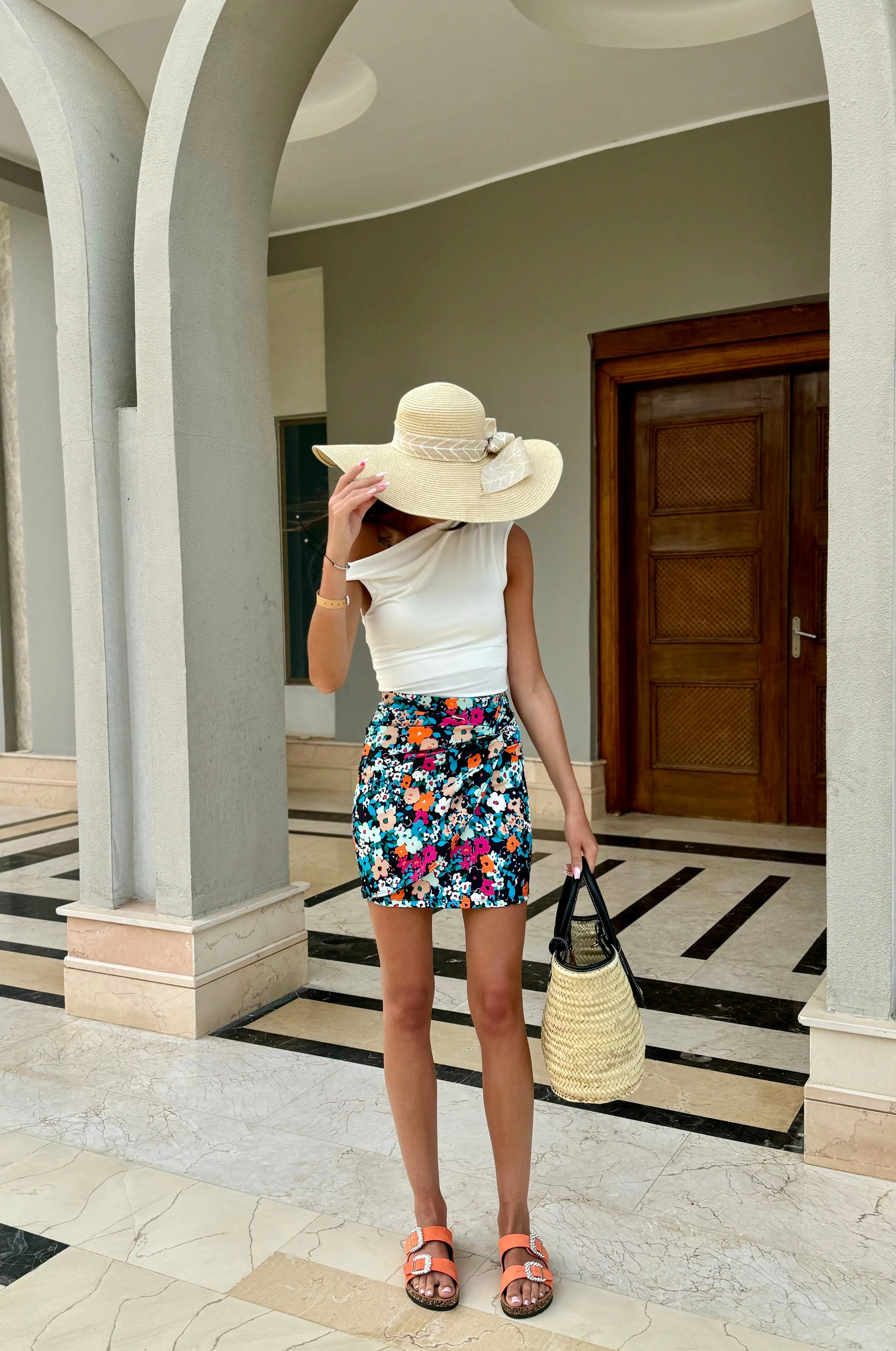 Jupe fleurs DS.Sélection