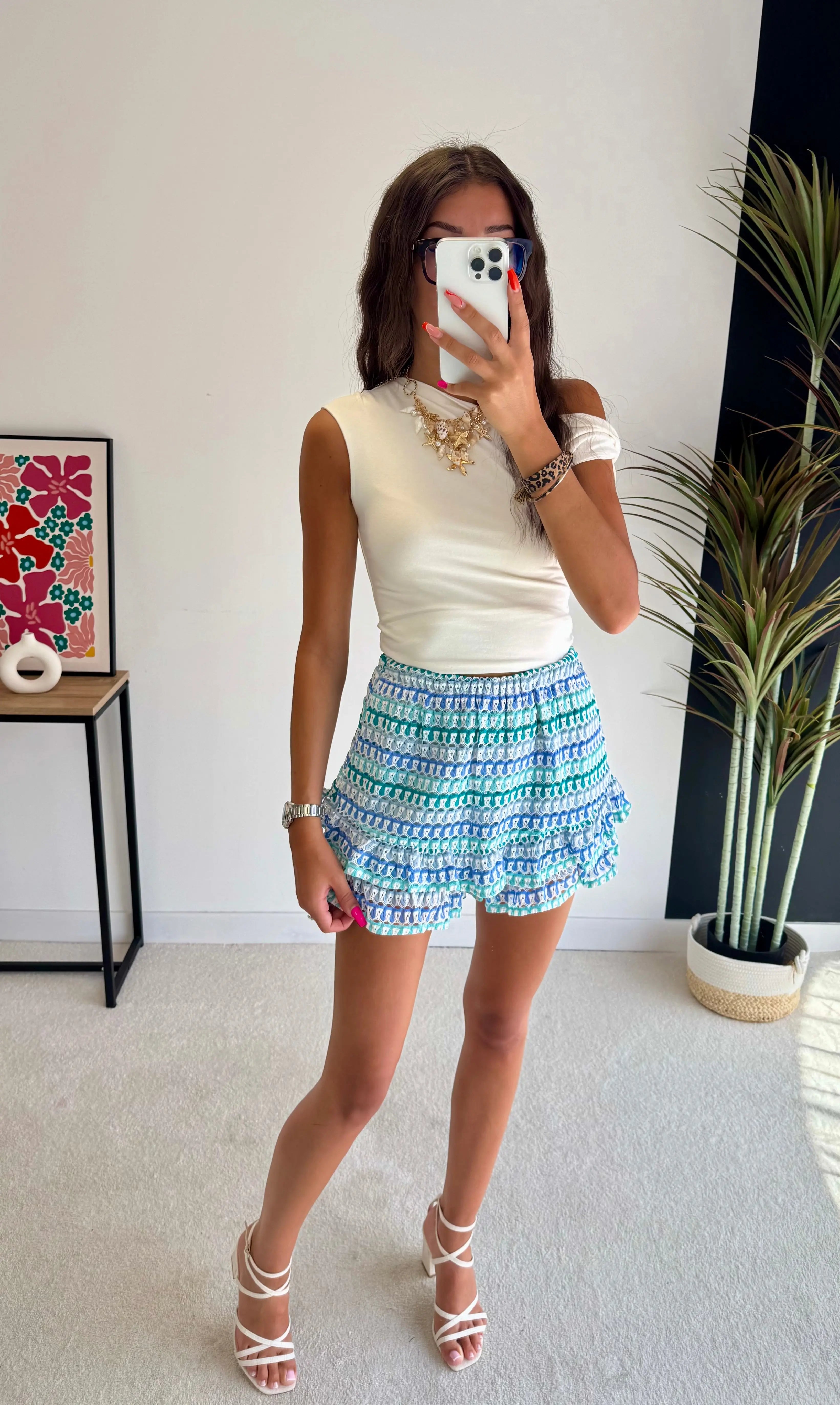 Jupe short à crochet DS.Sélection