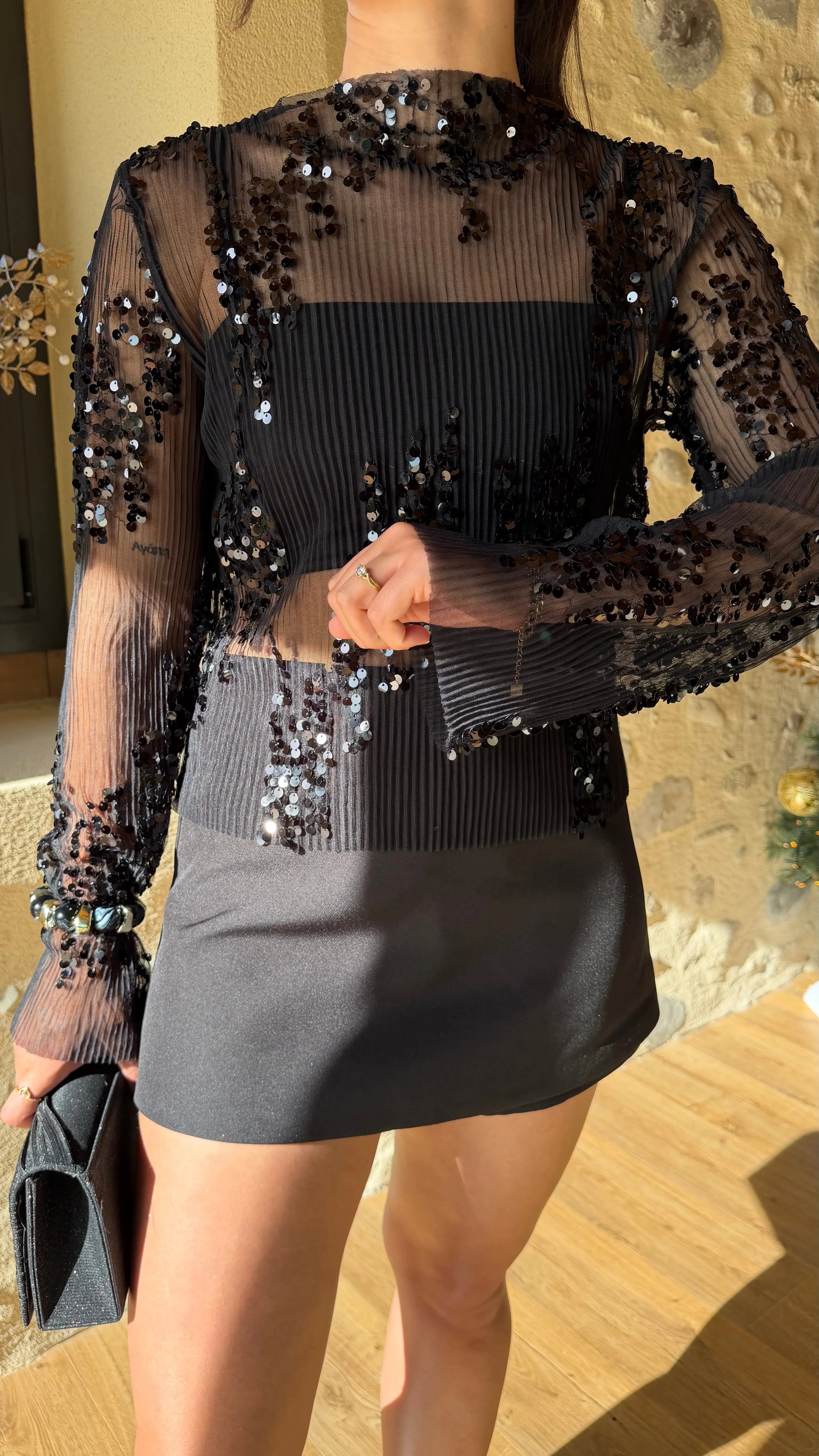 Jupe short noir DS.Sélection