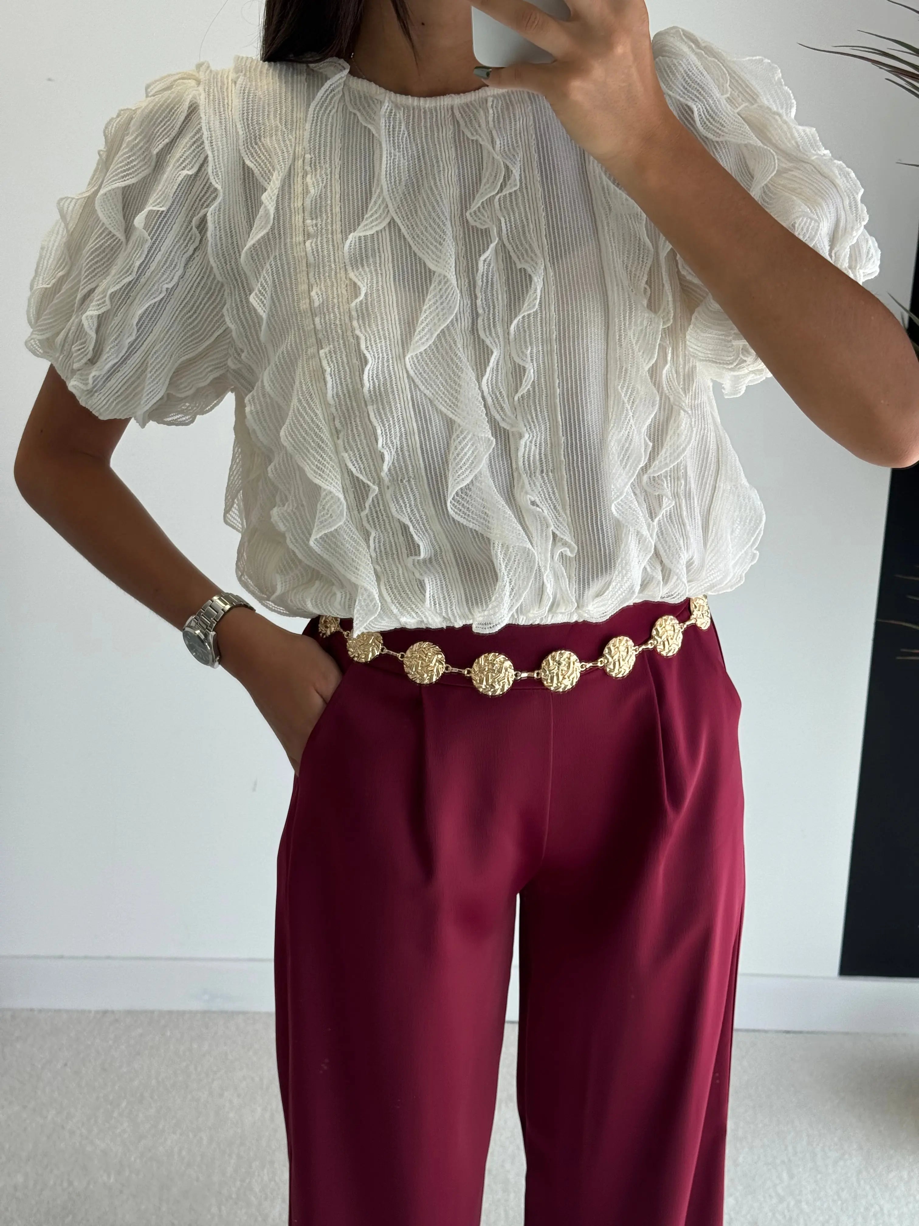 Pantalon bordeaux DS.Sélection