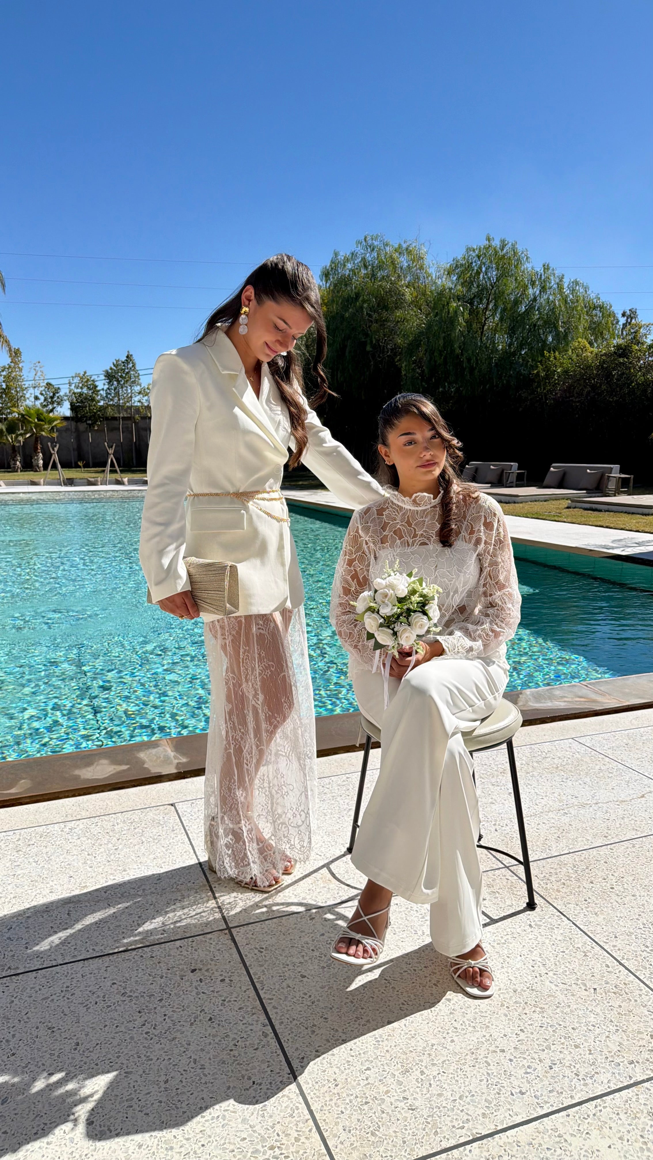 Pantalon fluide blanc DS.Sélection