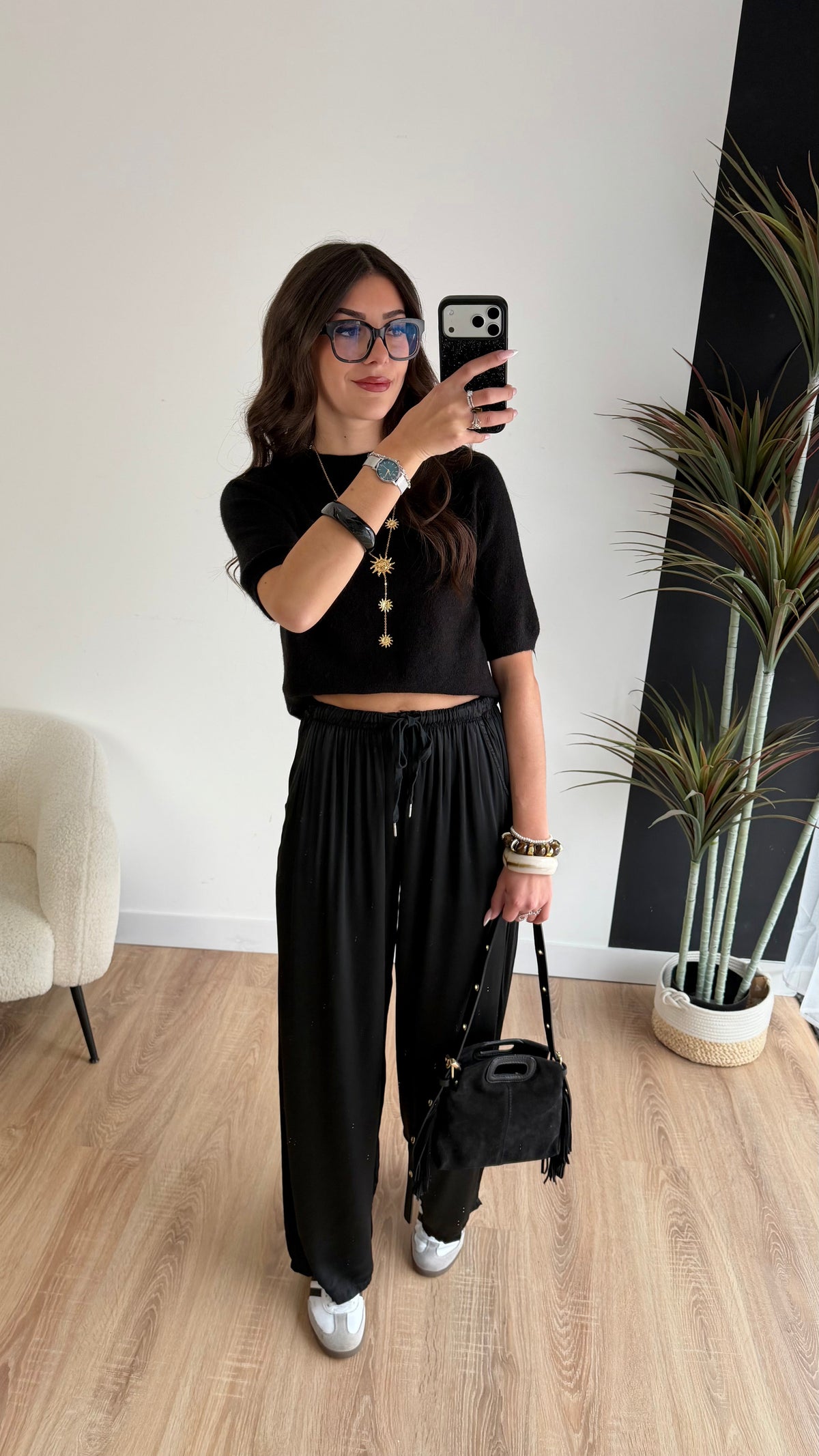 Pantalon fluide noir DS.Sélection