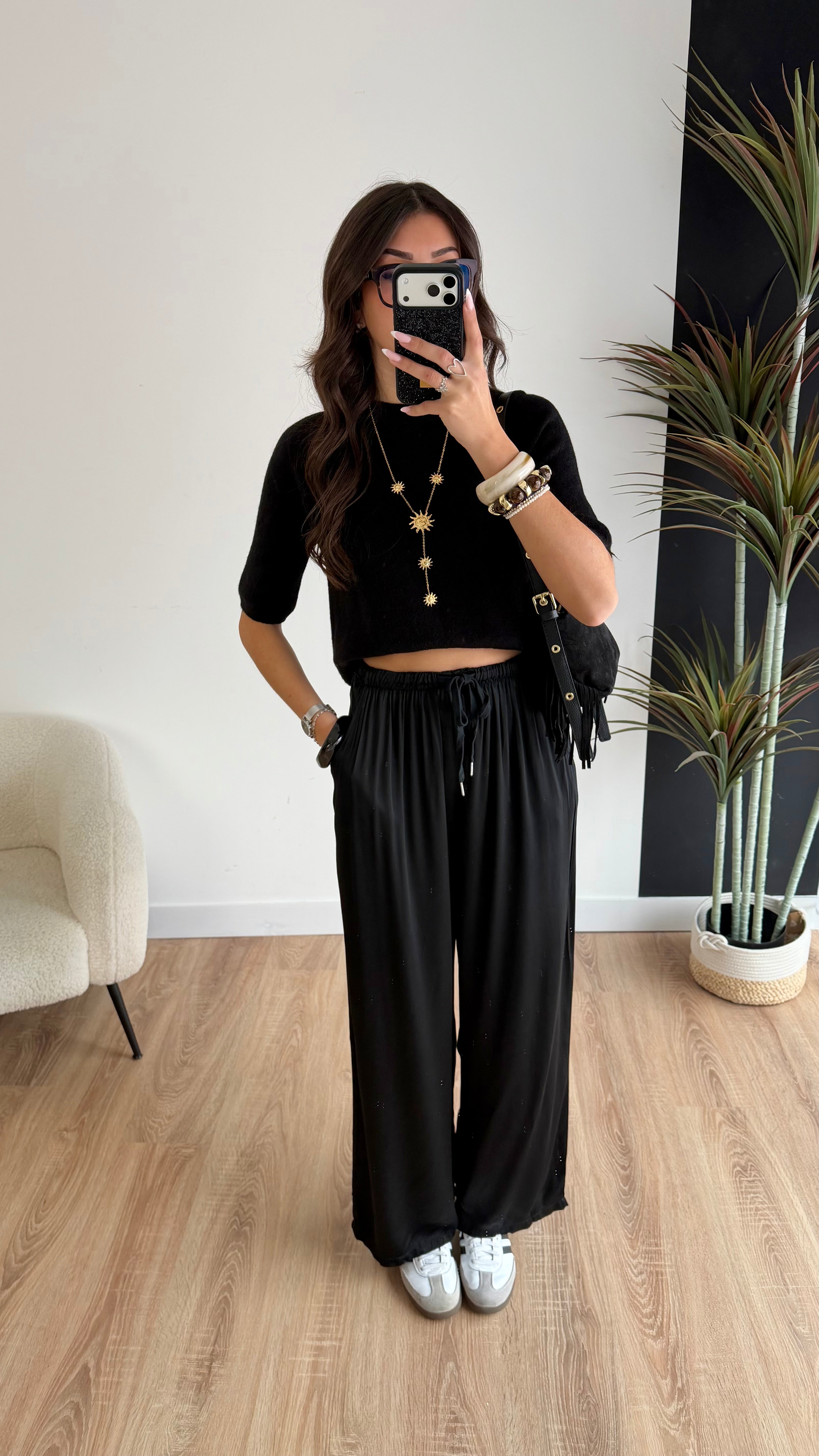 Pantalon fluide noir DS.Sélection