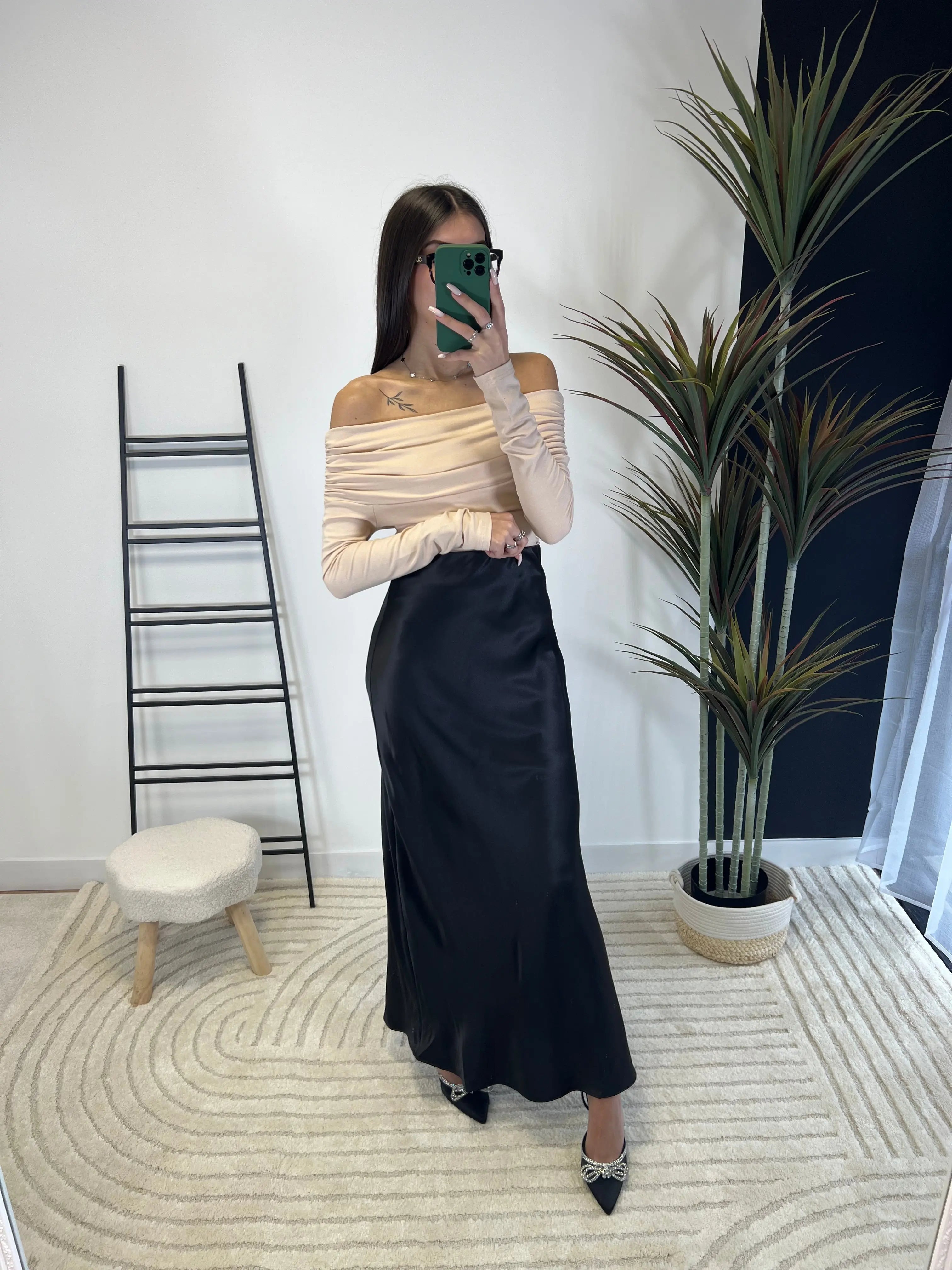 Pull bardot beige DS.Sélection