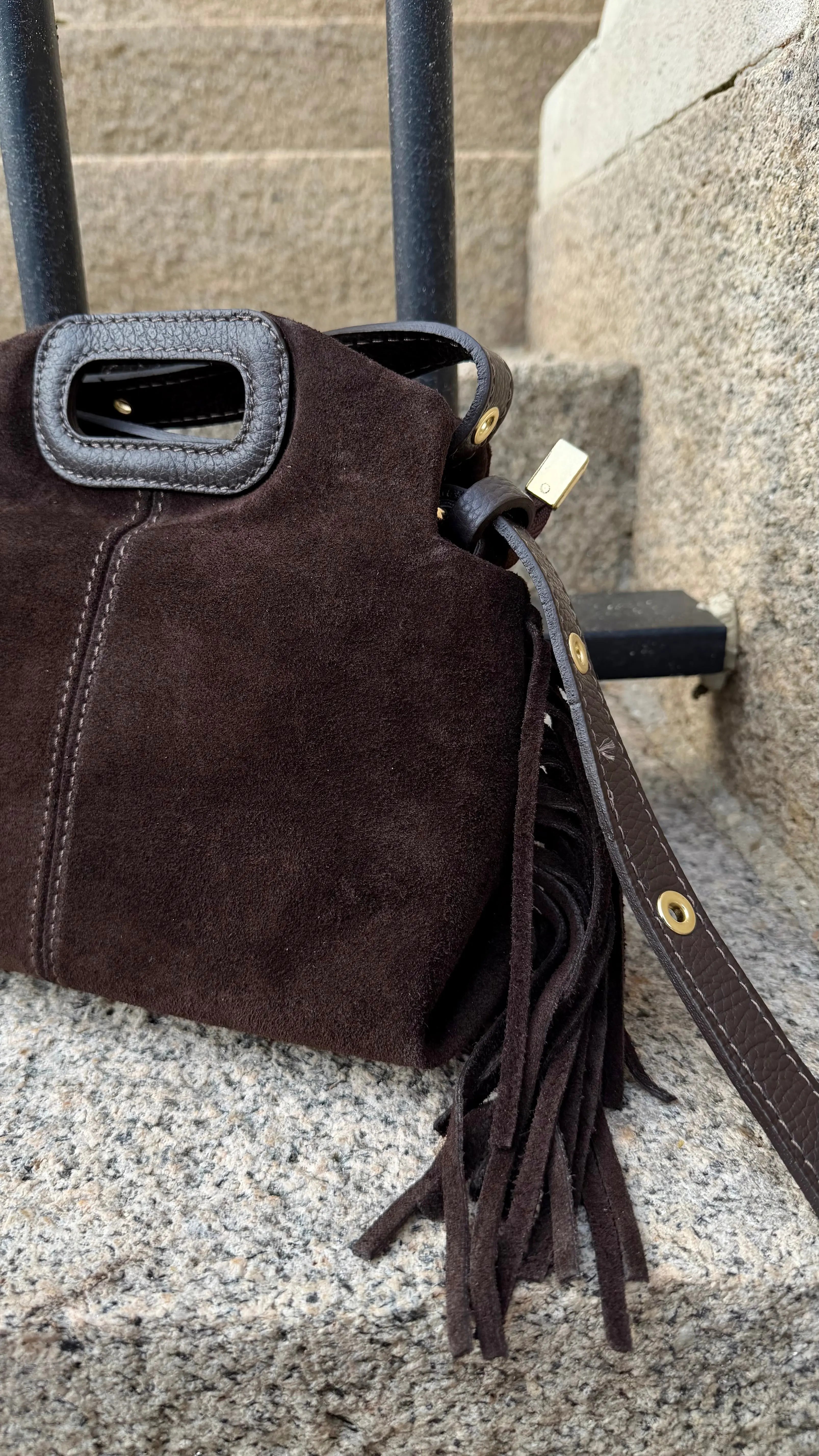 Sac Maya cuir/daim DS.Sélection