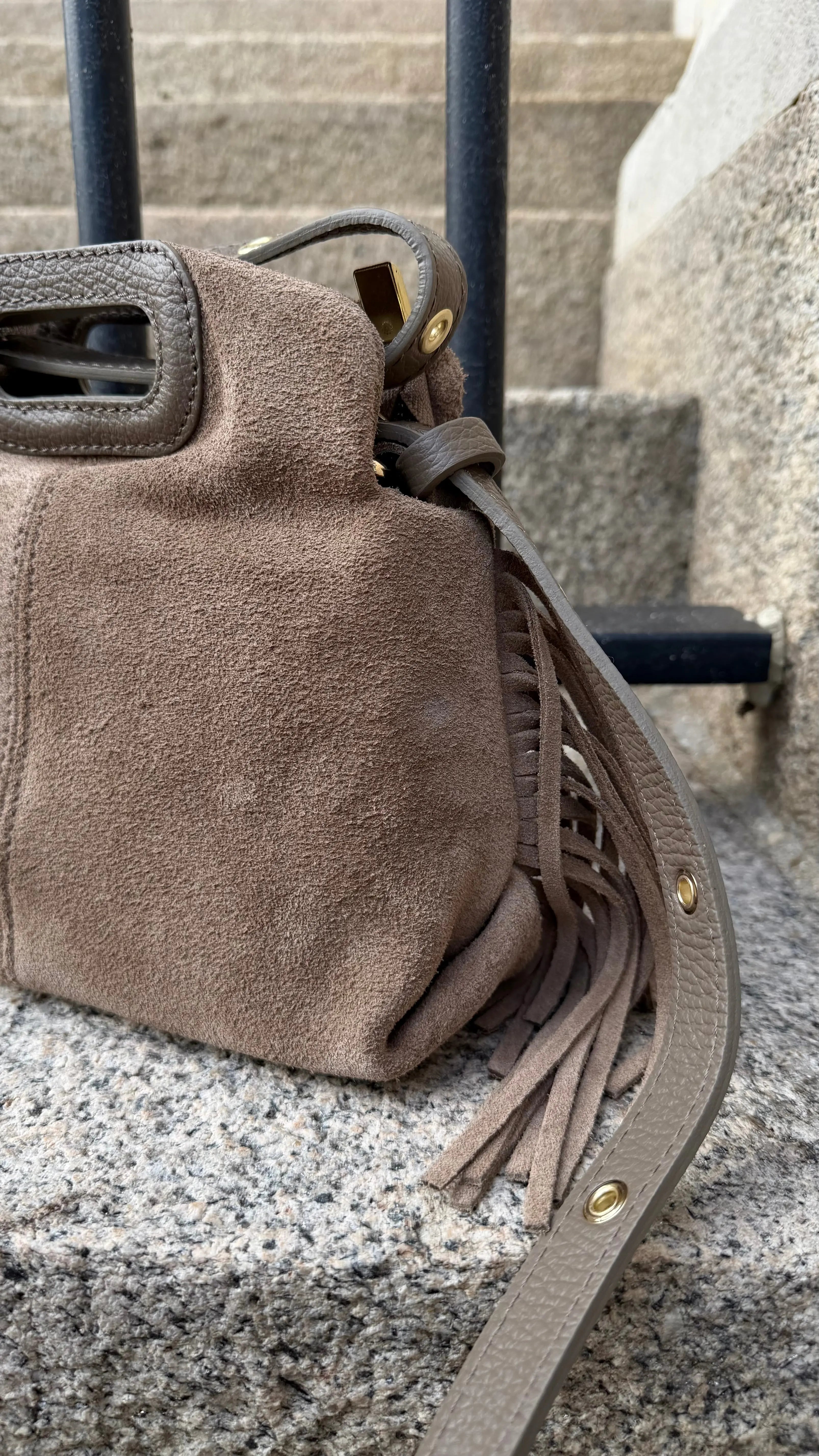 Sac Maya cuir/daim DS.Sélection