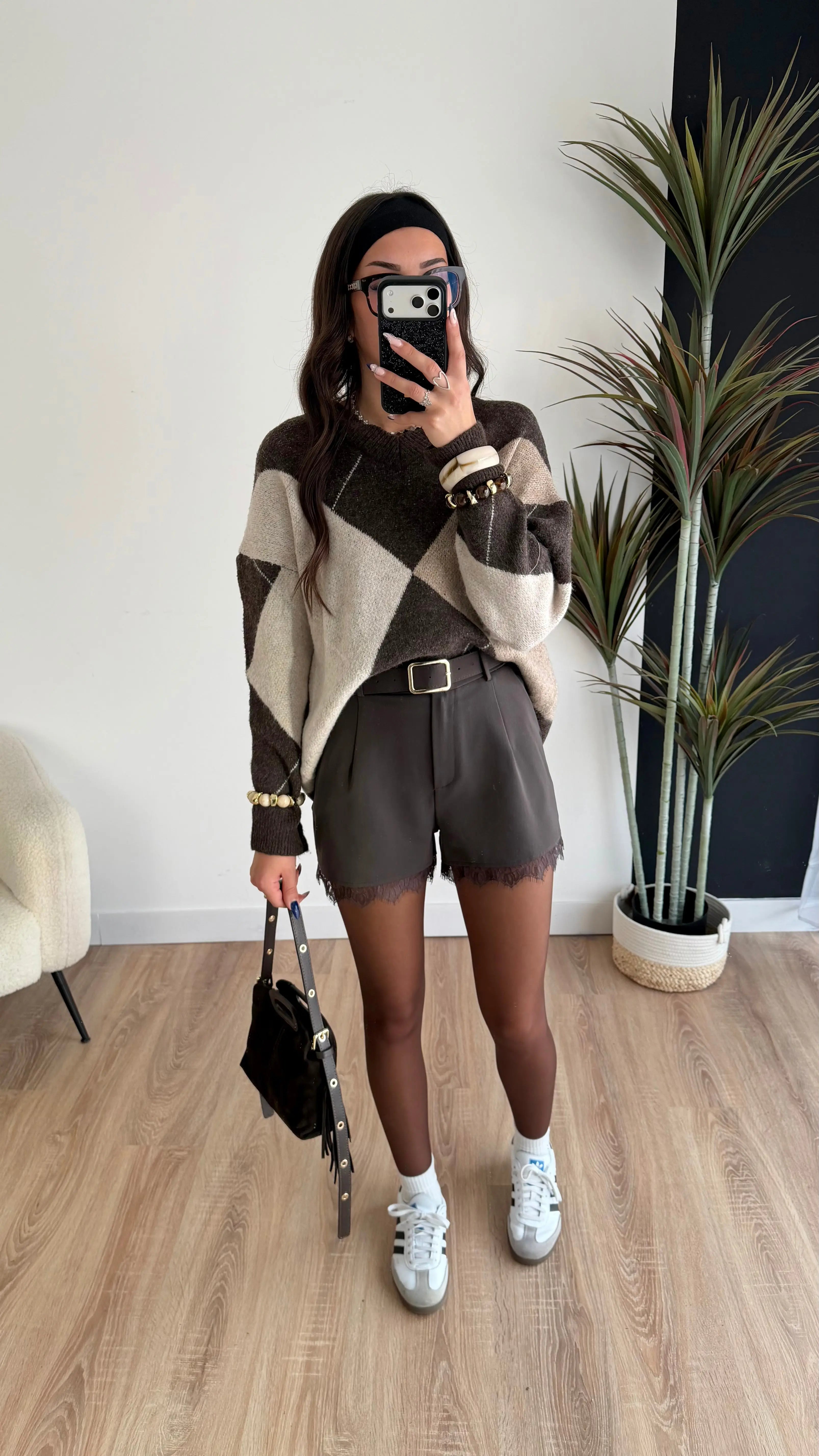 Short dentelle choco DS.Sélection