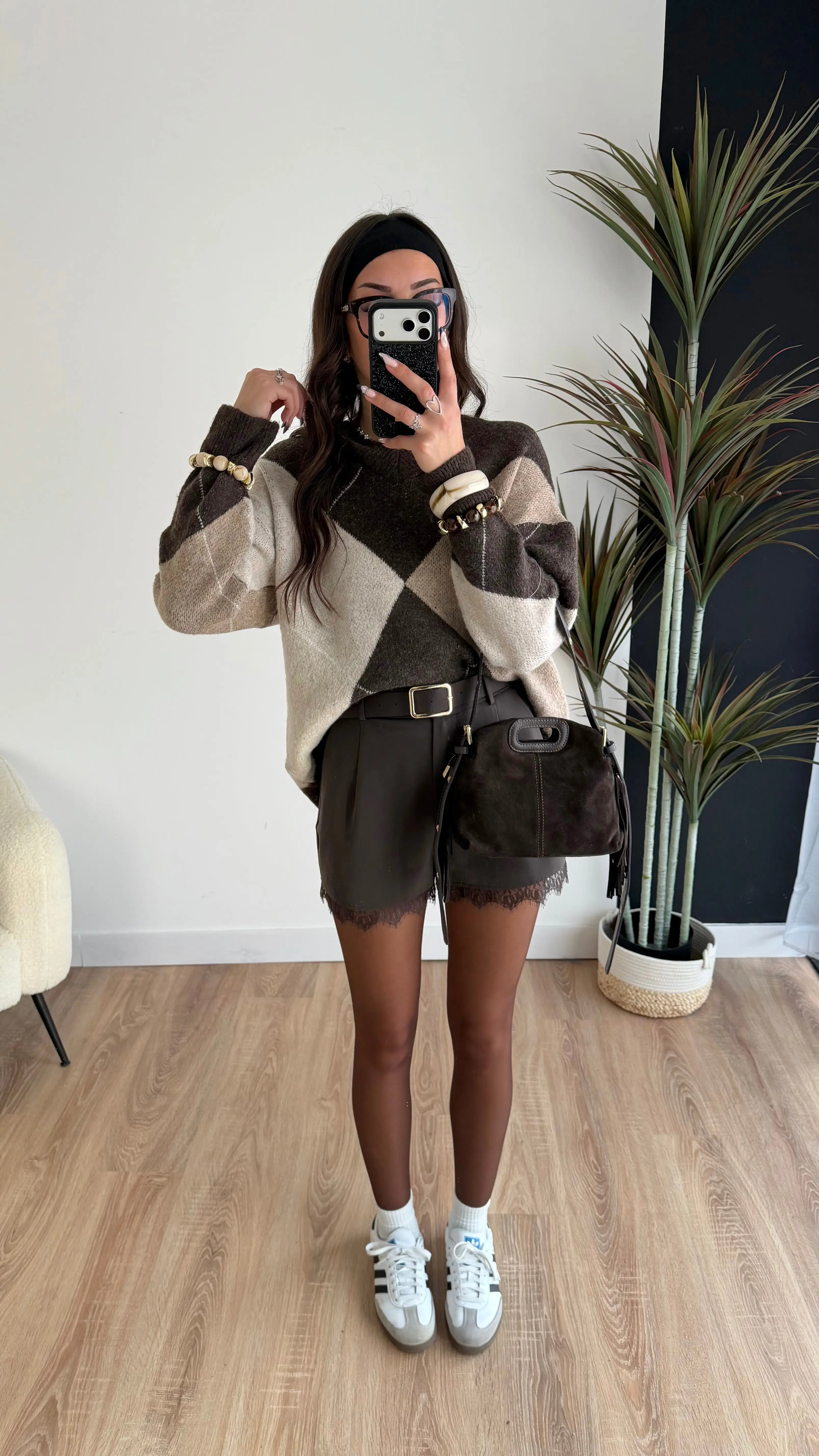 Short dentelle choco DS.Sélection