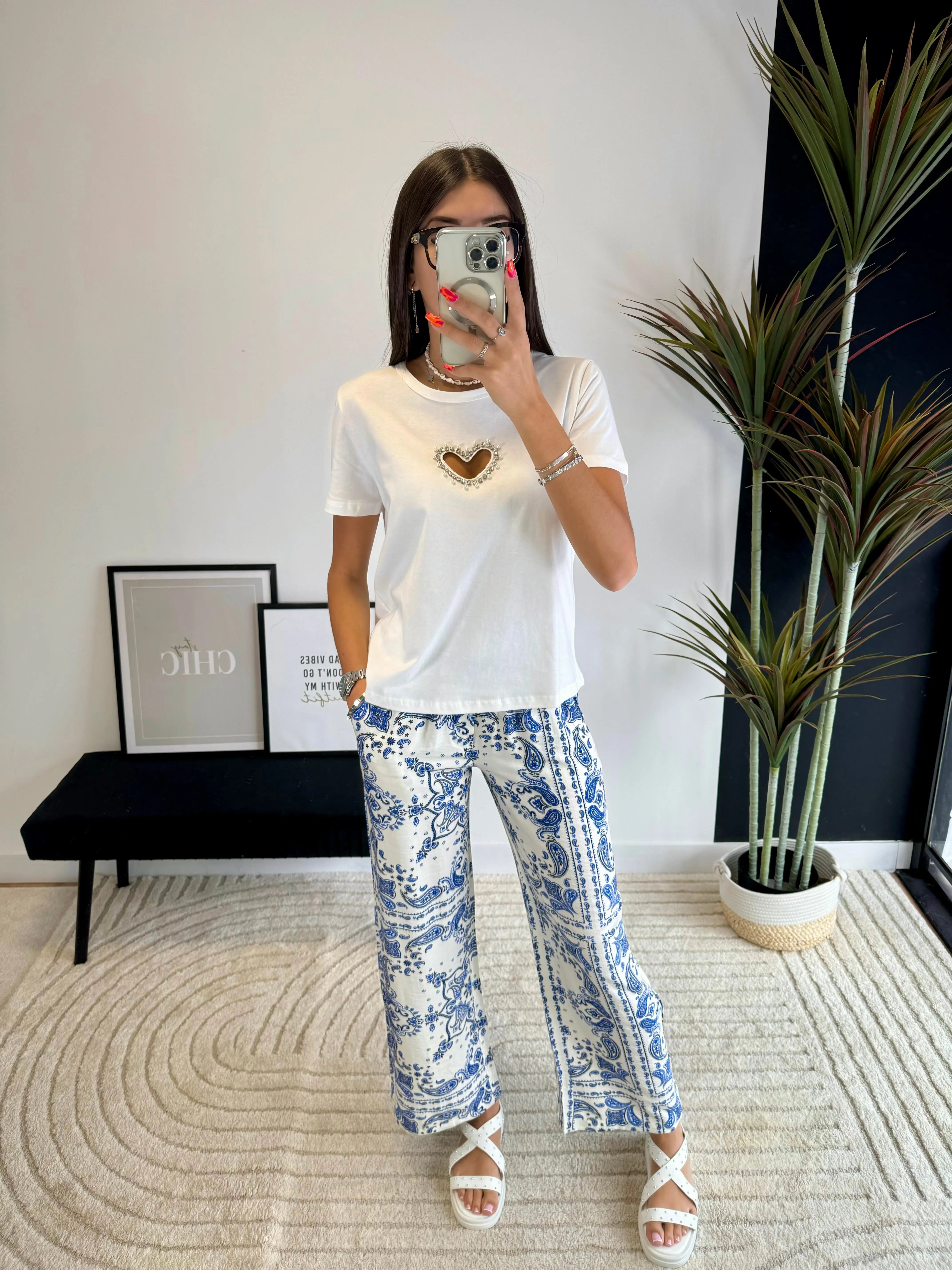 T-shirt blanc coeur DS.Sélection