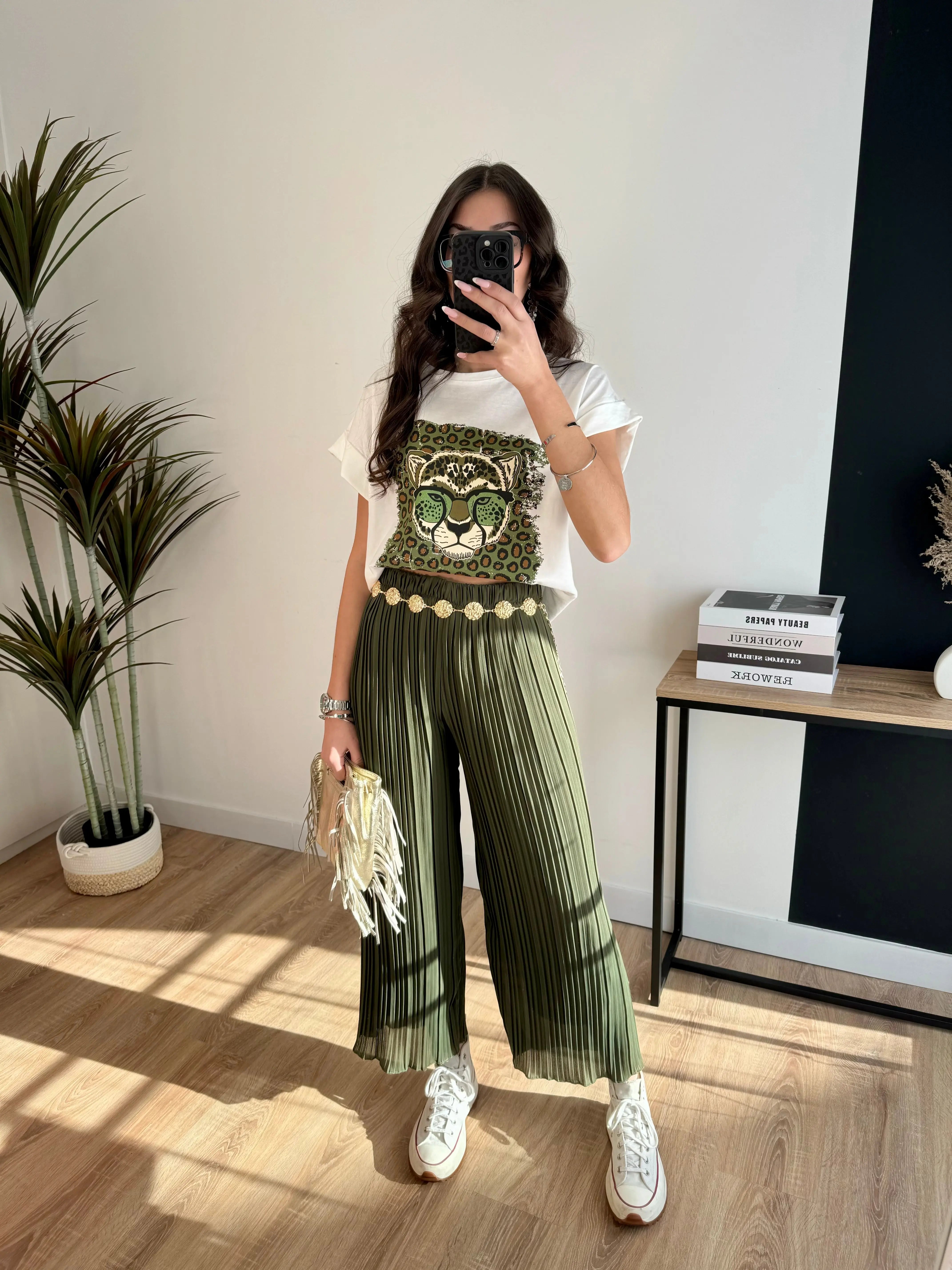 Tee-shirt blanc léopard DS.Sélection