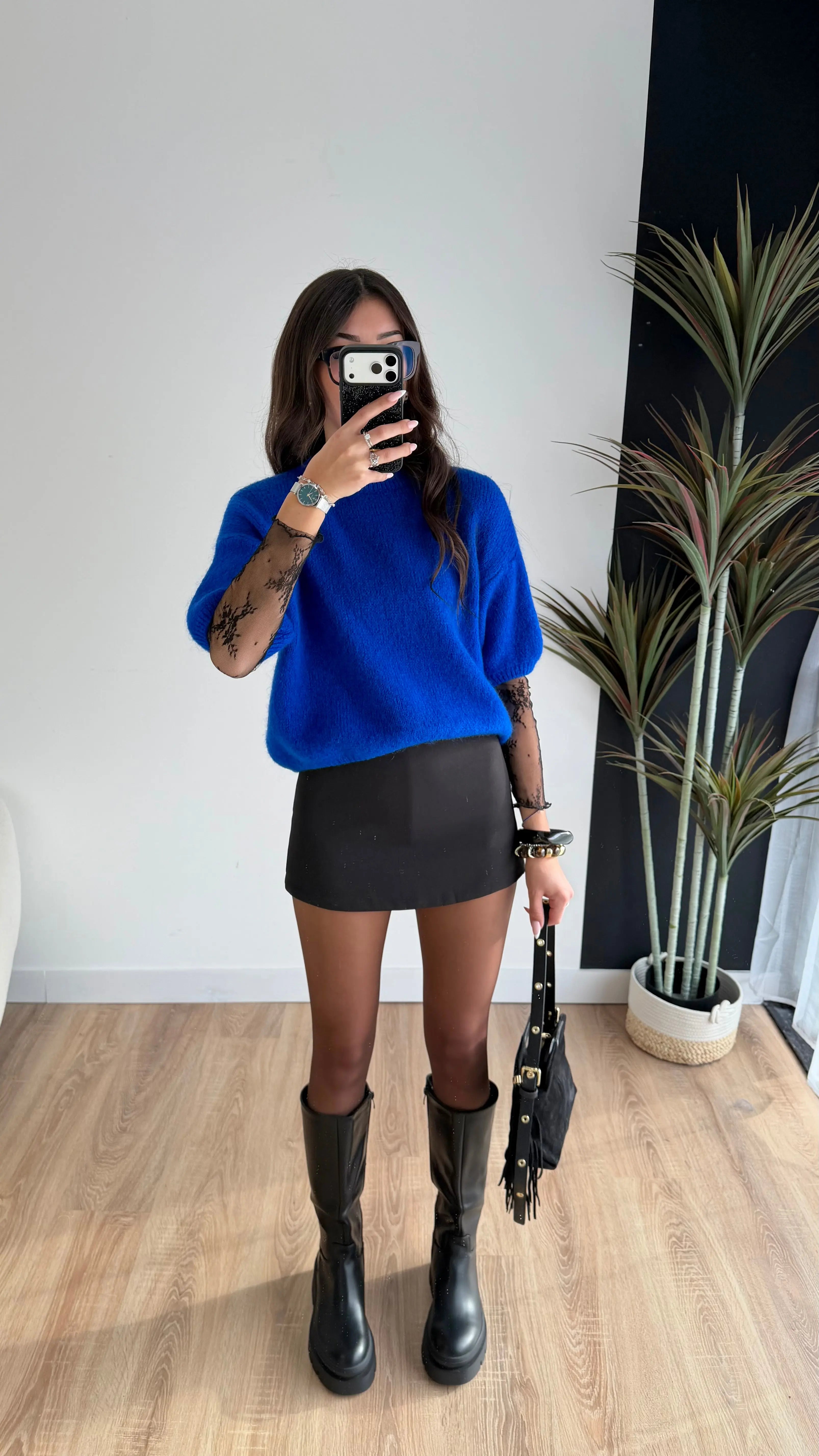 Top dentelle Noa noir DS.Sélection