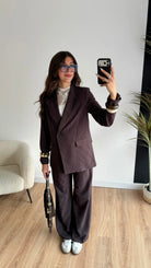 Blazer Choco/bleu DS.Sélection