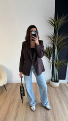 Blazer Choco/bleu DS.Sélection
