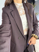 Blazer Choco/bleu DS.Sélection