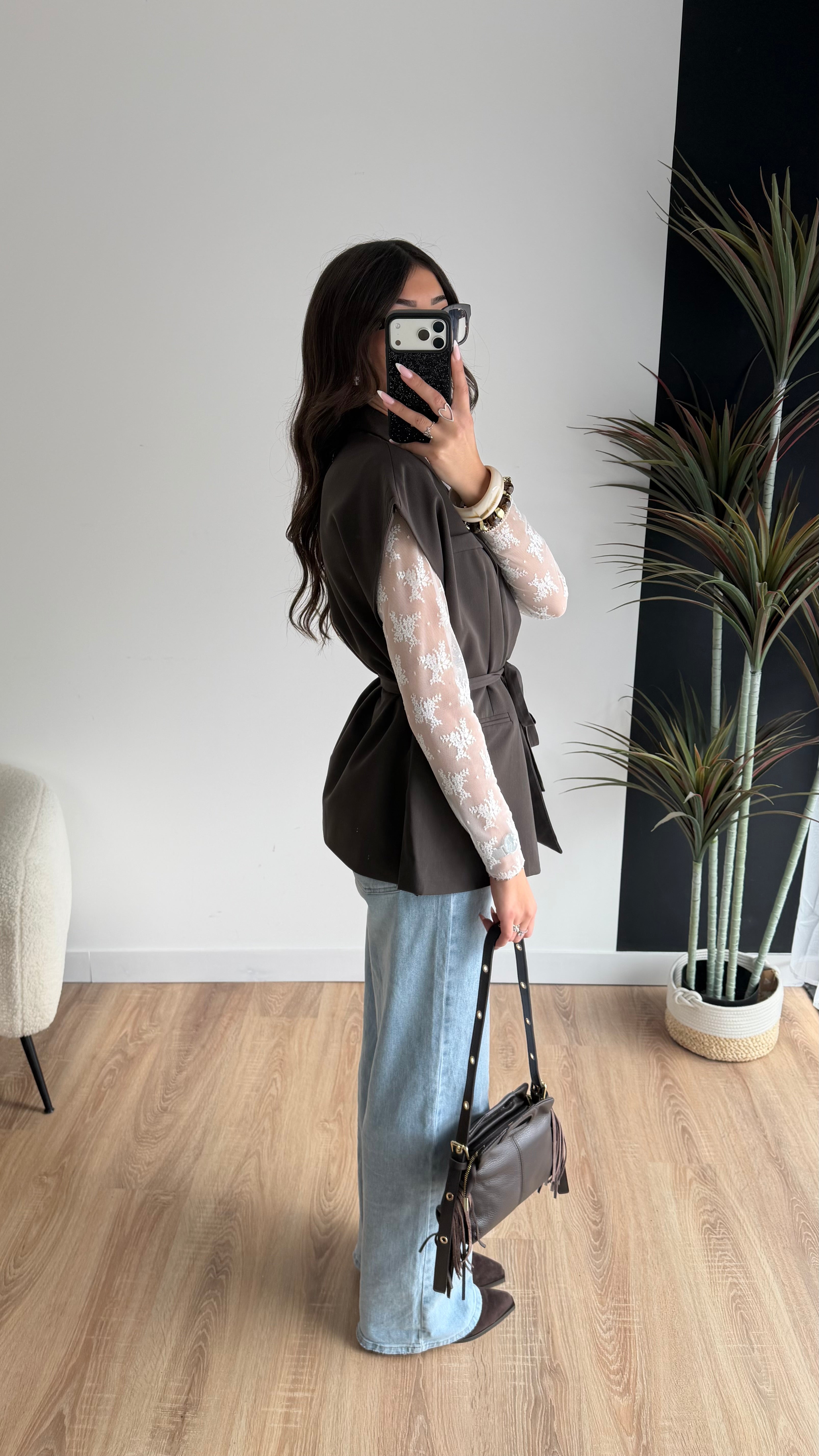 Blazer sans manches choco DS.Sélection