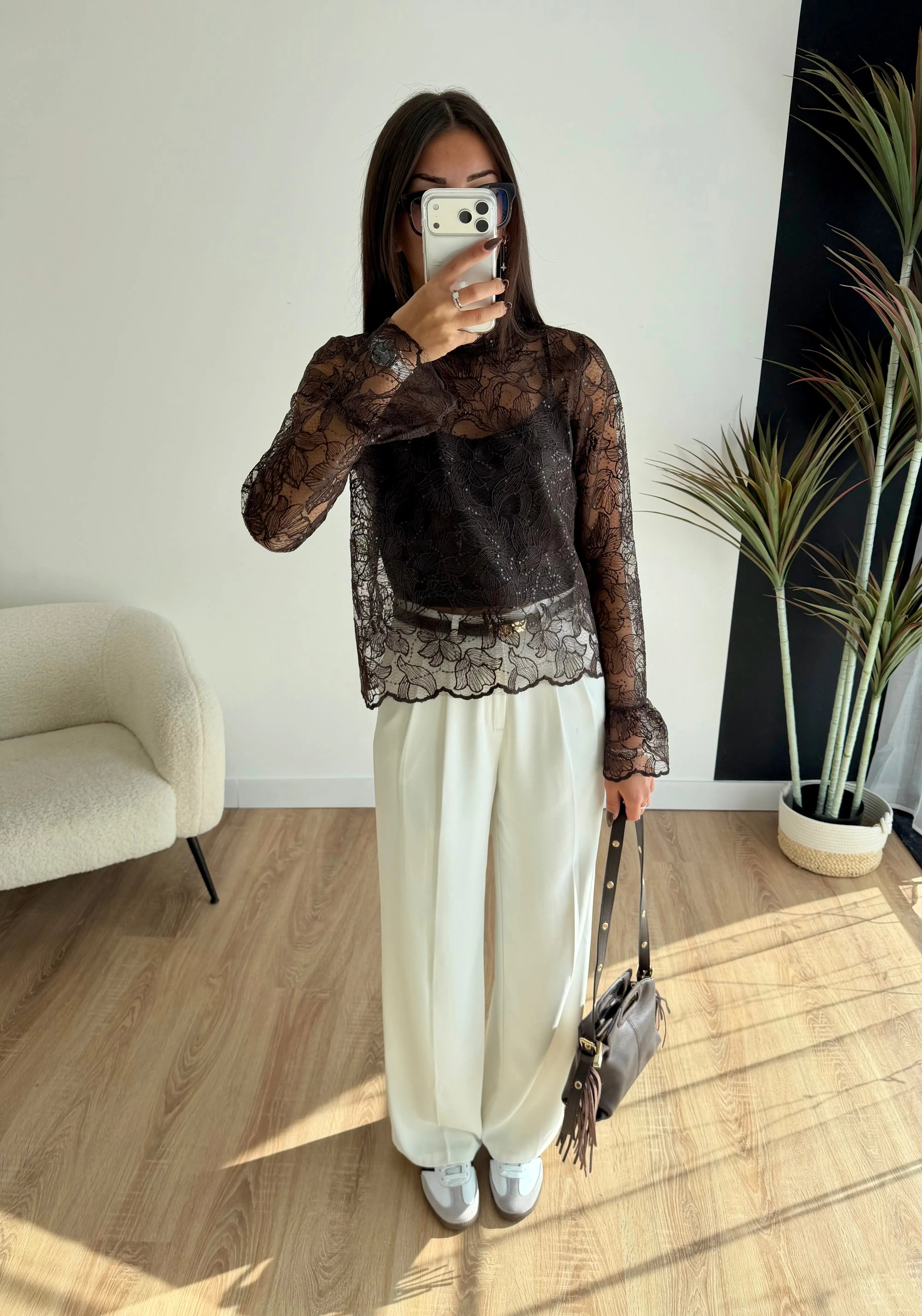 Blouse à dentelle DS.Sélection