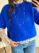 Blouse à dentelle blanche DS.Sélection