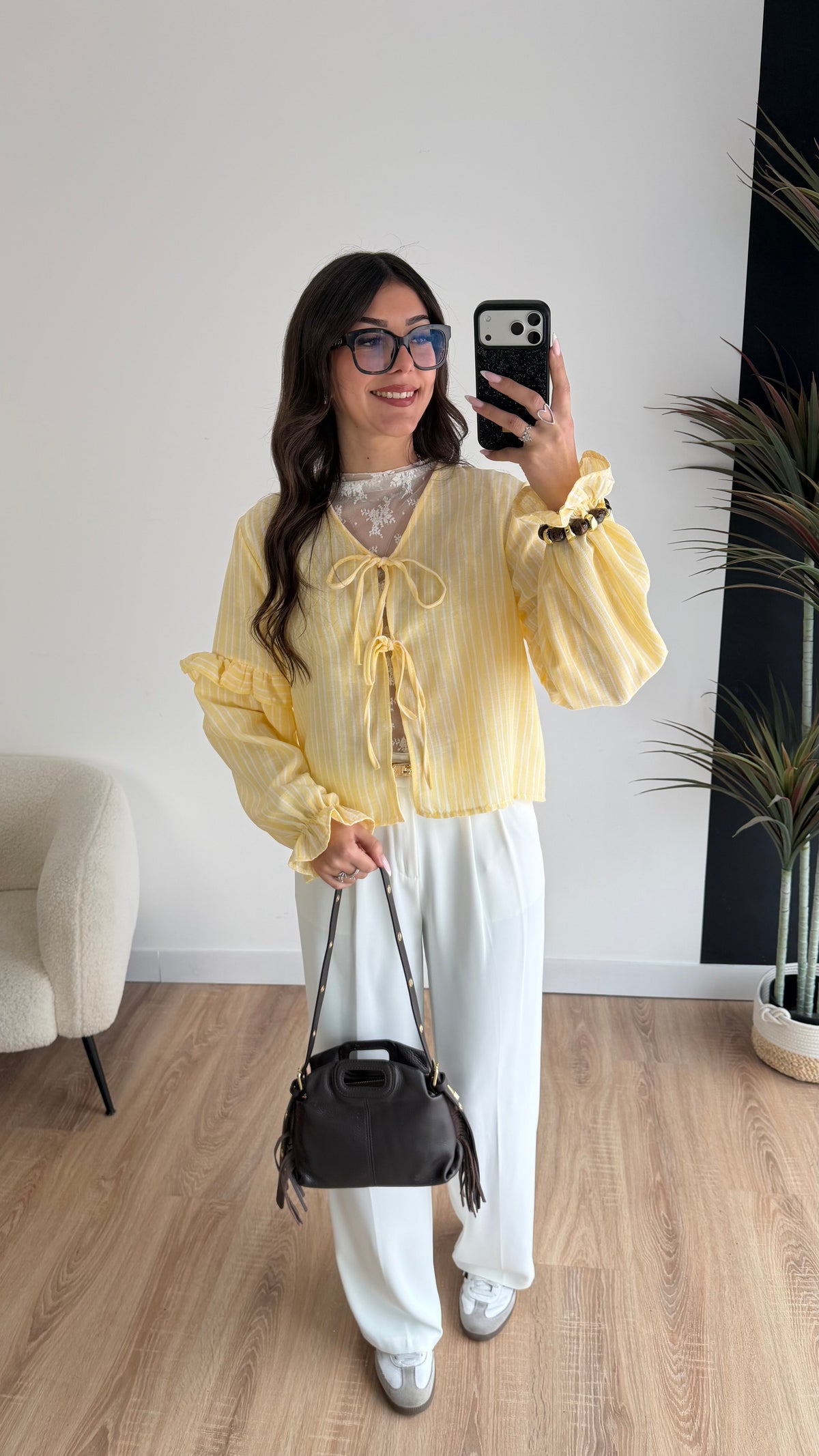 Blouse à rayures jaune DS.Sélection
