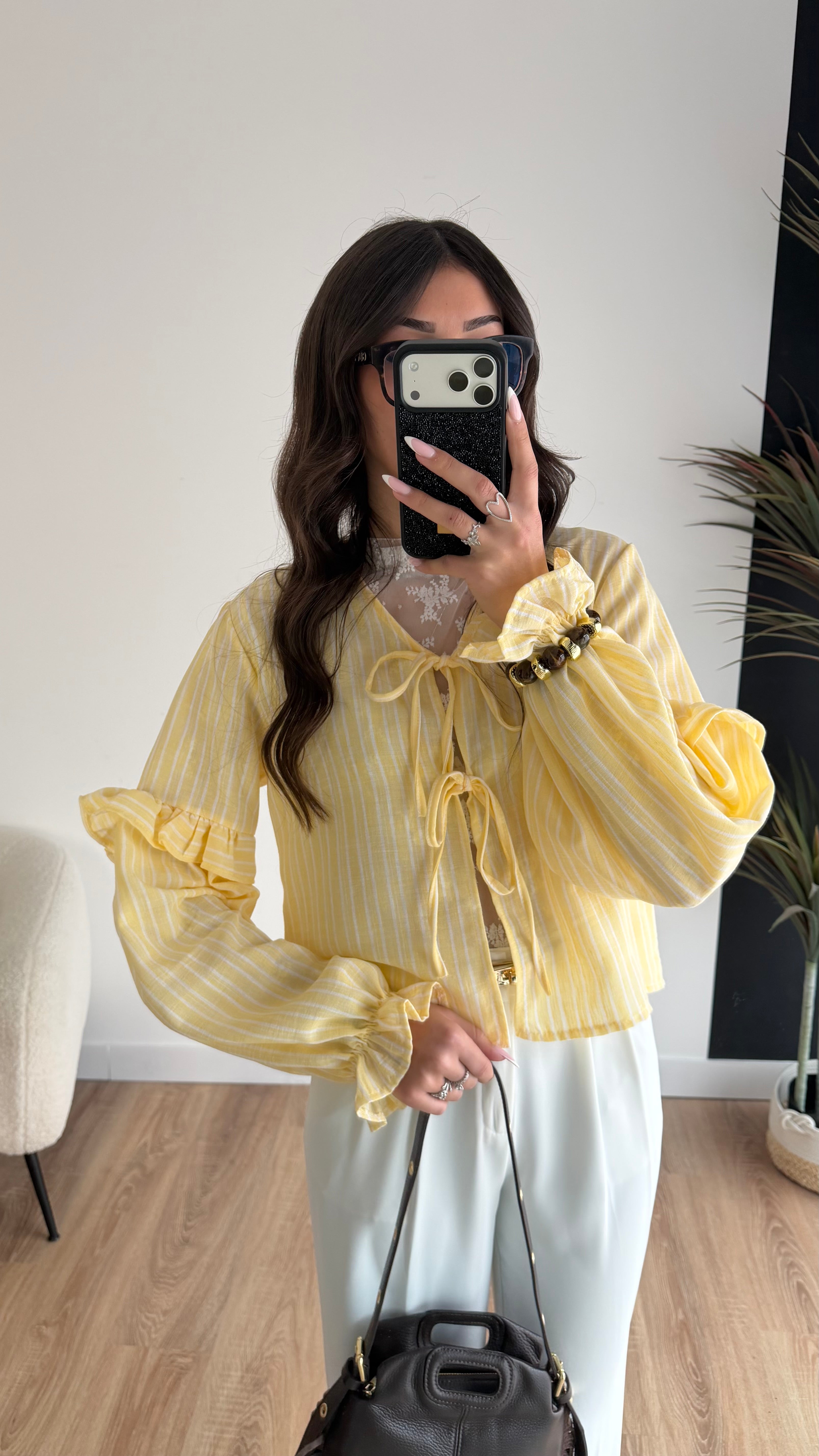 Blouse à rayures jaune DS.Sélection