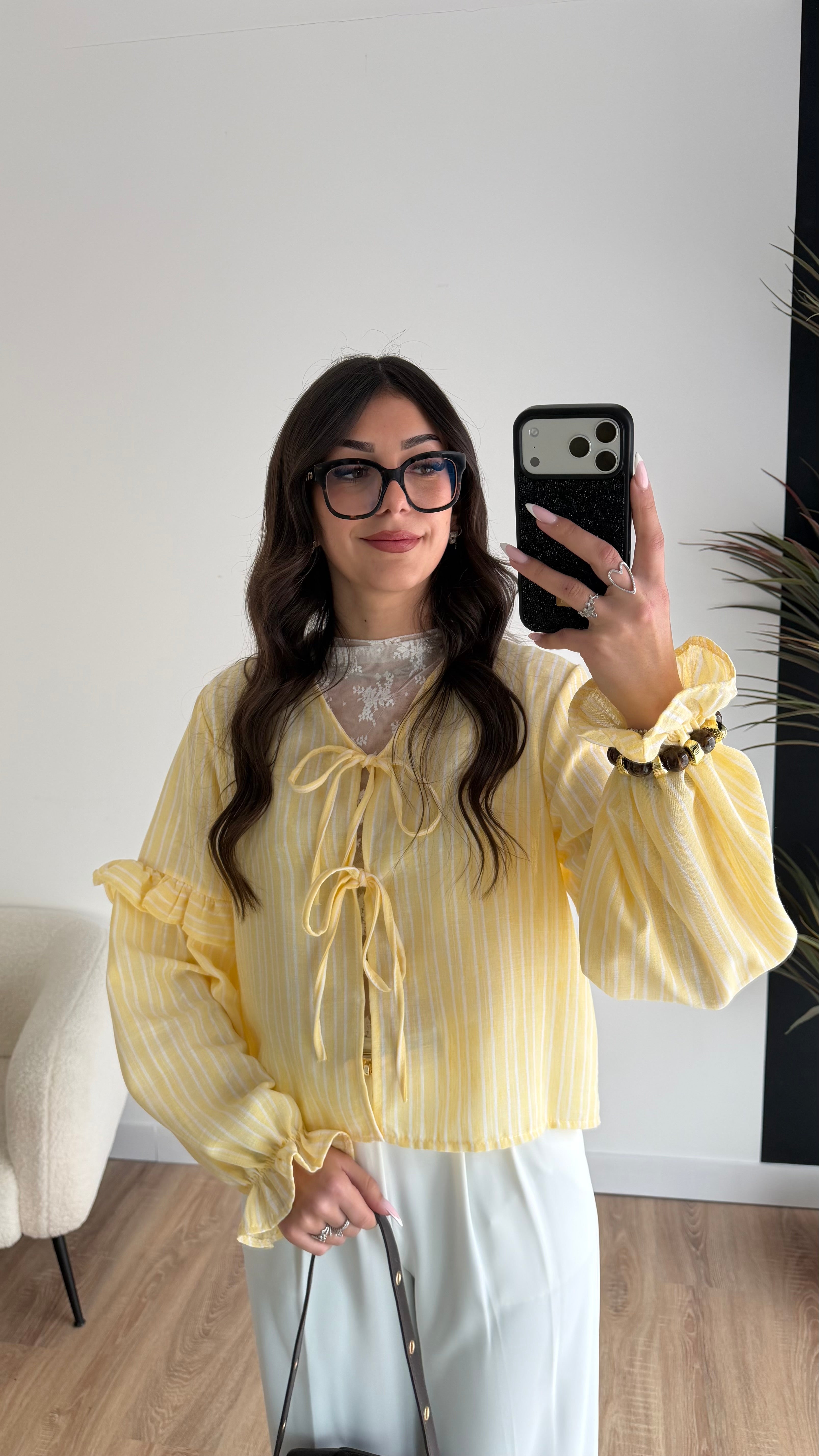 Blouse à rayures jaune DS.Sélection