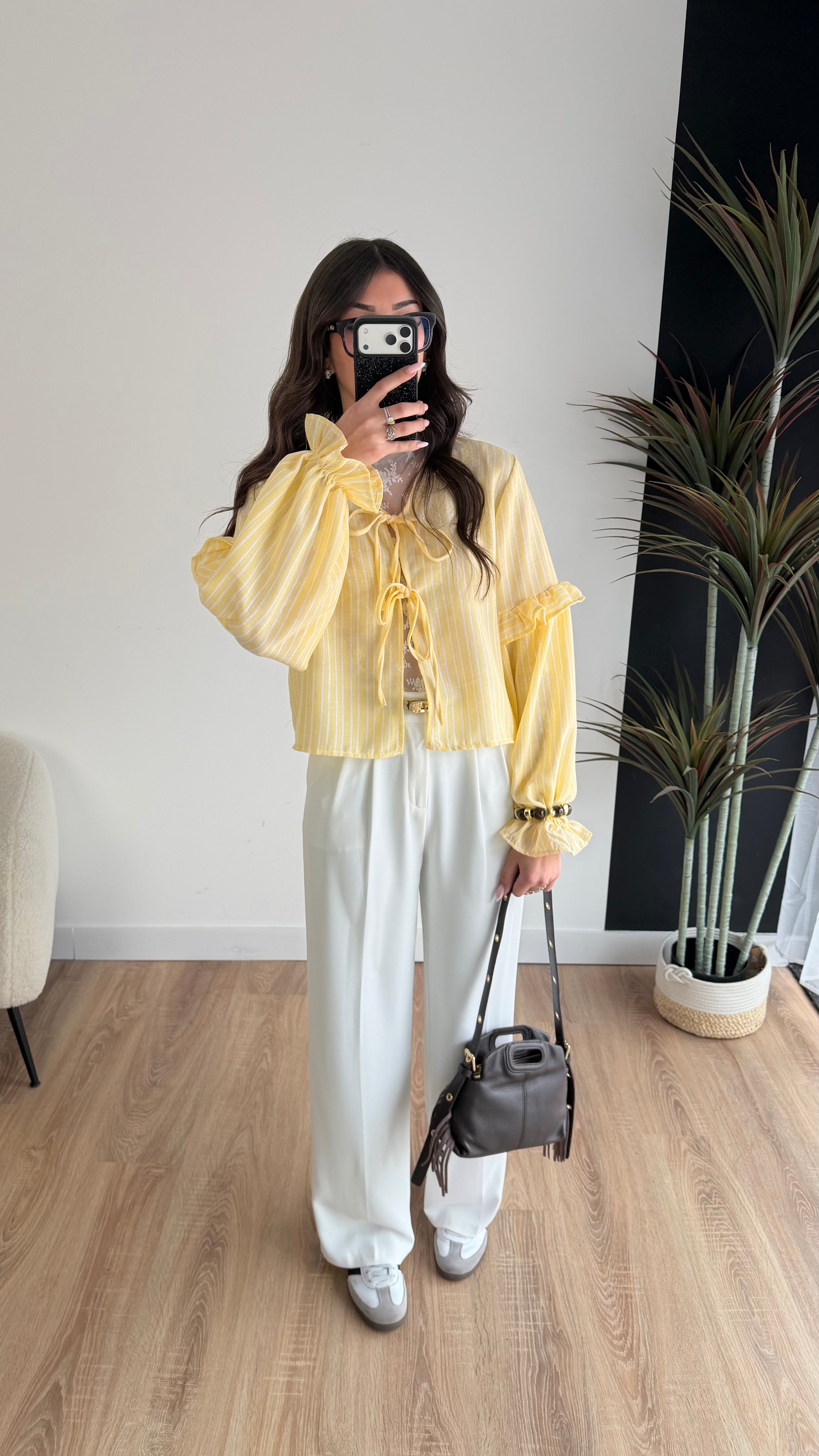 Blouse à rayures jaune DS.Sélection