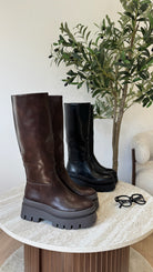 Bottes Alyssia marrons DS.Sélection