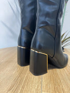 Bottes noires à talons DS.Sélection
