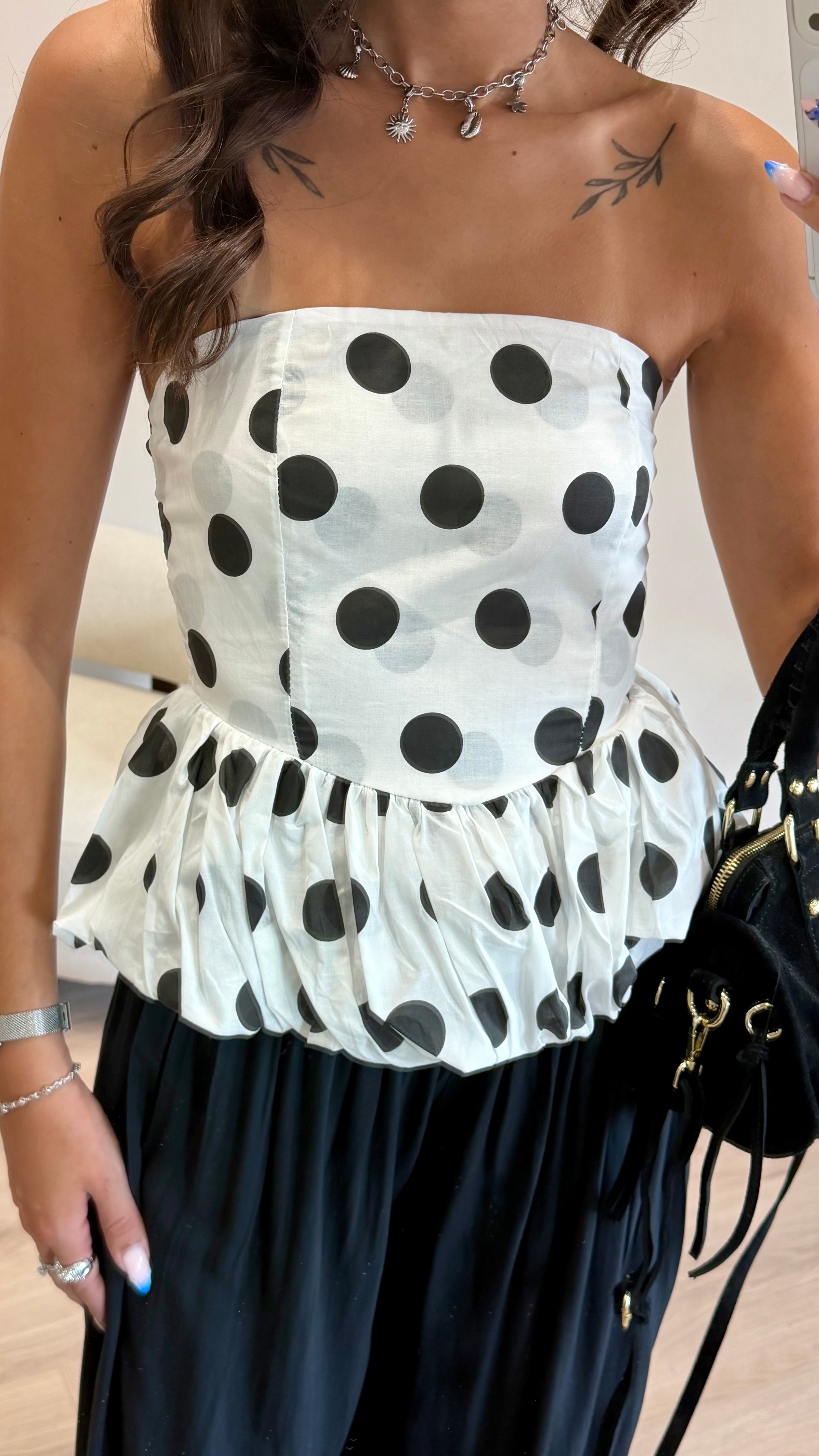 Bustier à pois DS.Sélection