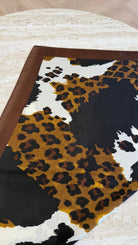 Foulard carré léopard/vache DS.Sélection