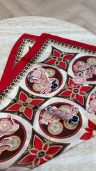 Foulard carré rouge DS.Sélection