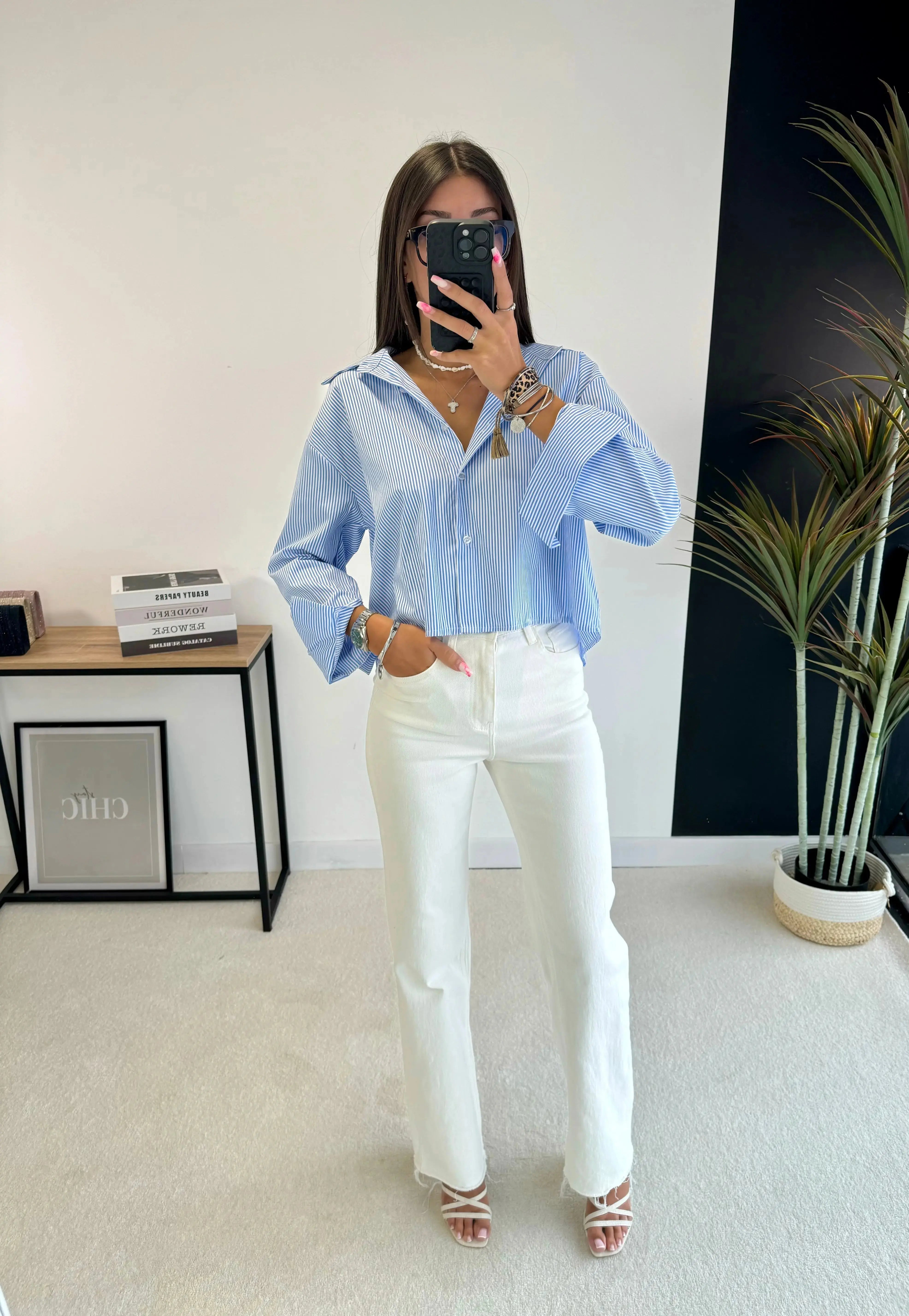 Chemisier bleu DS.Sélection