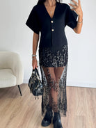 Gilet boutons noirs DS.Sélection