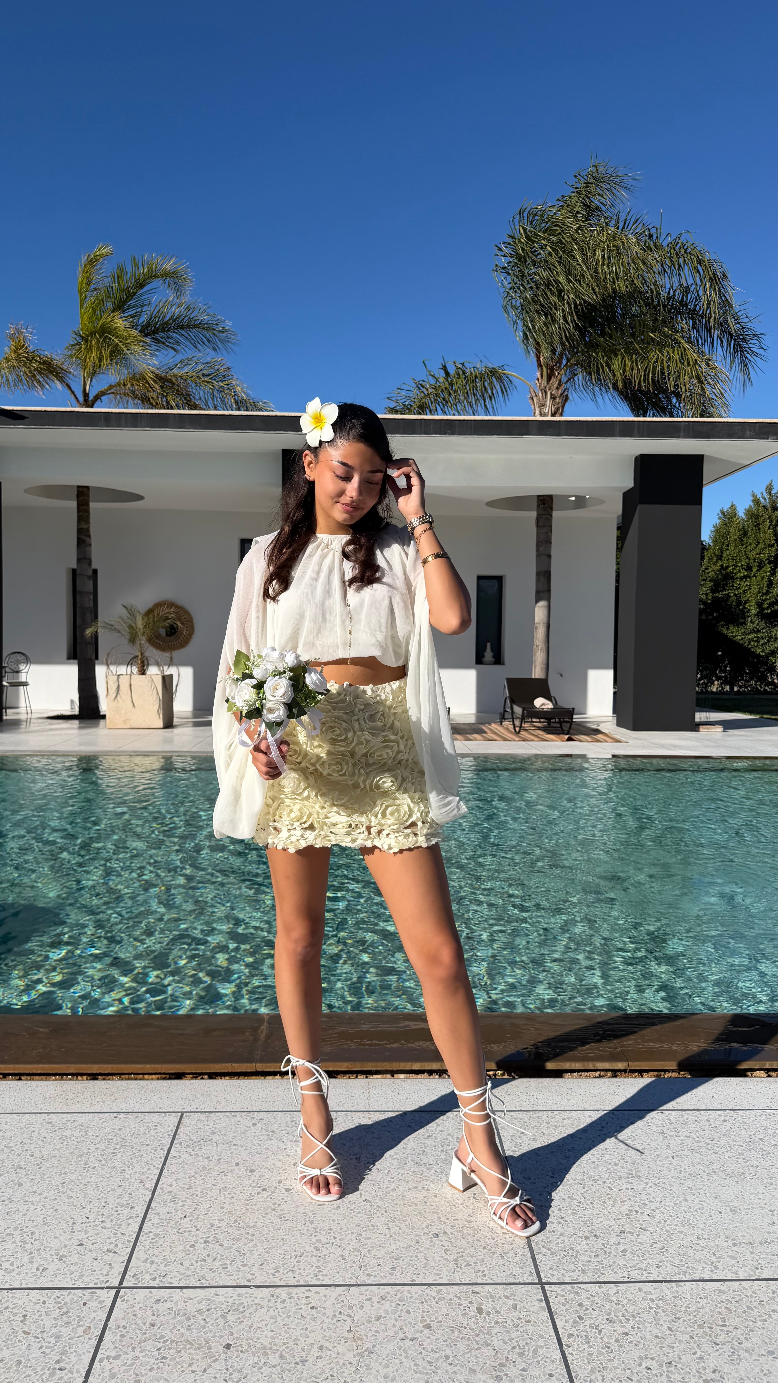 Jupe fleurs DS.Sélection