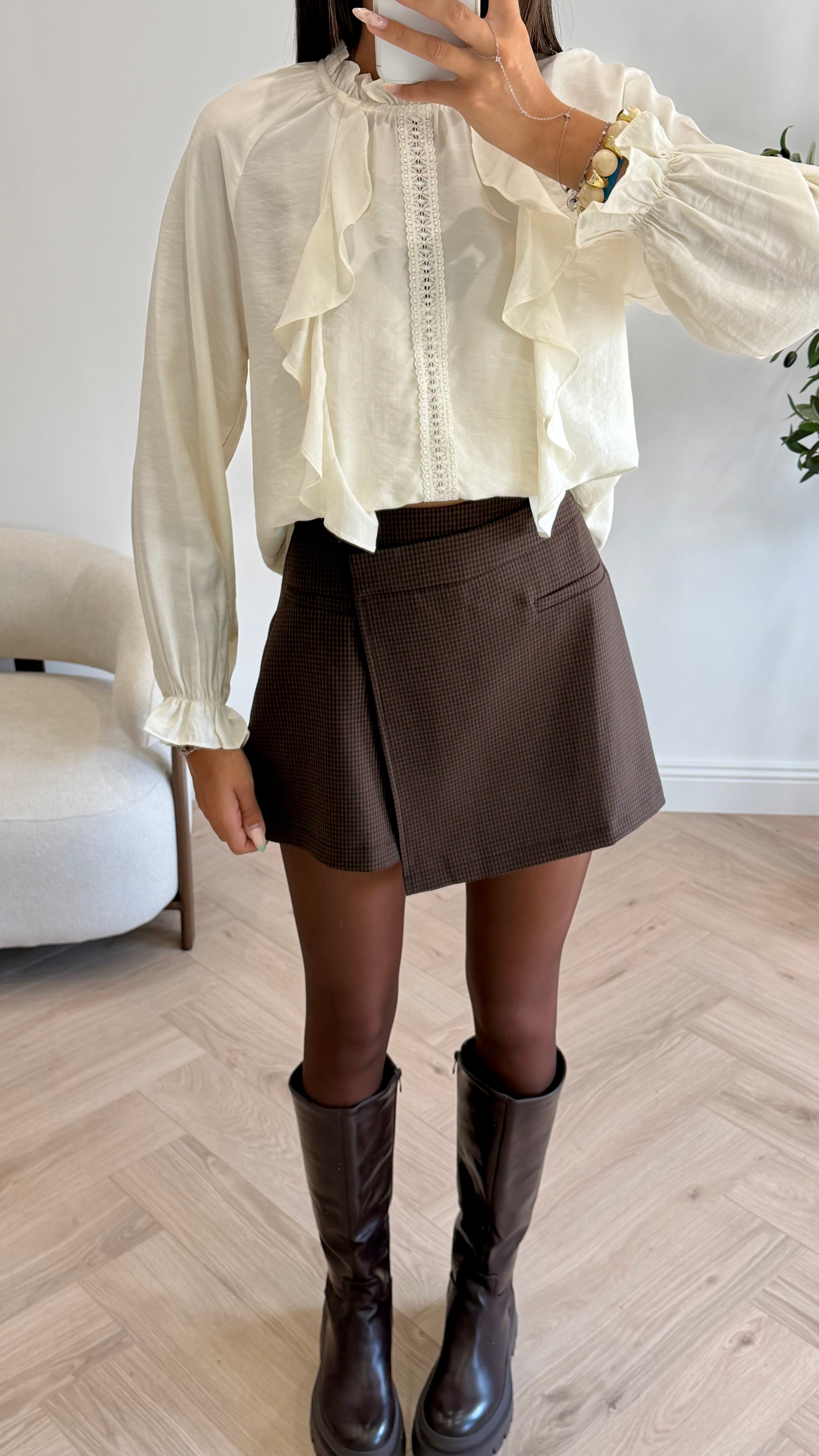 Jupe short à carreaux DS.Sélection