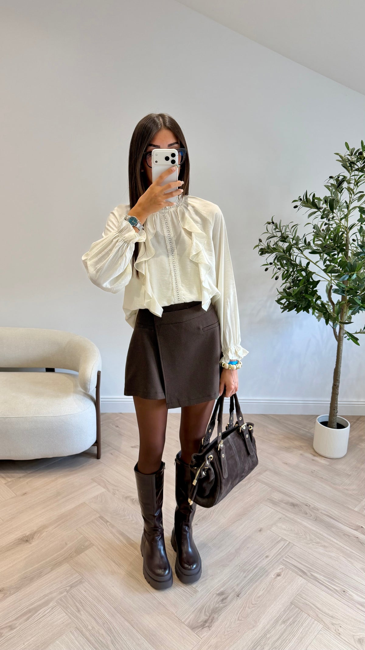 Jupe short à carreaux DS.Sélection