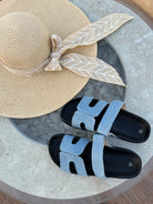 Mules bleu DS.Sélection
