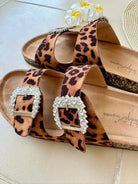 Mules léopard à strass DS.Sélection