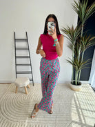 Pantalon à motifs rose DS.Sélection