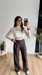 Pantalon choco/bleu DS.Sélection