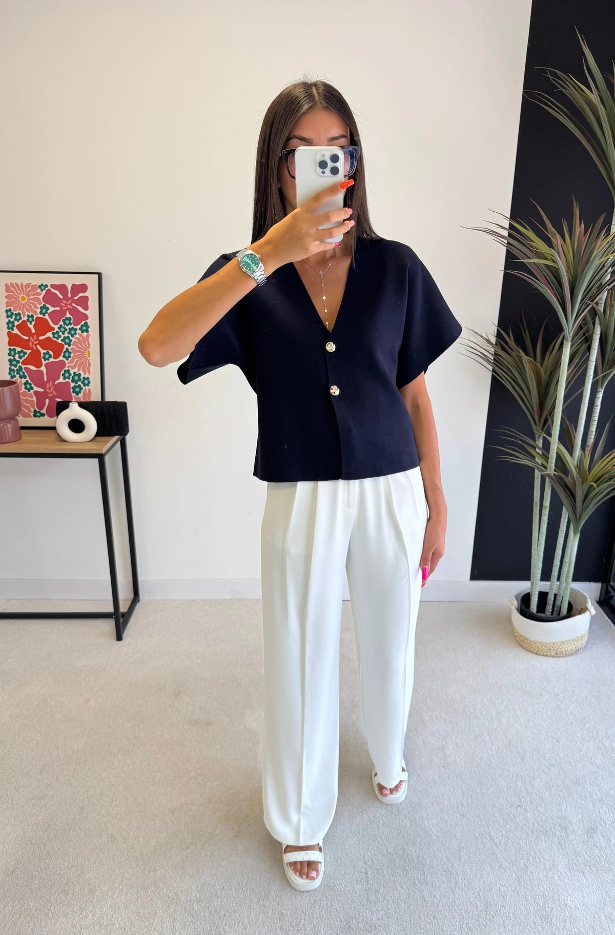 Pantalon fluide blanc DS.Sélection