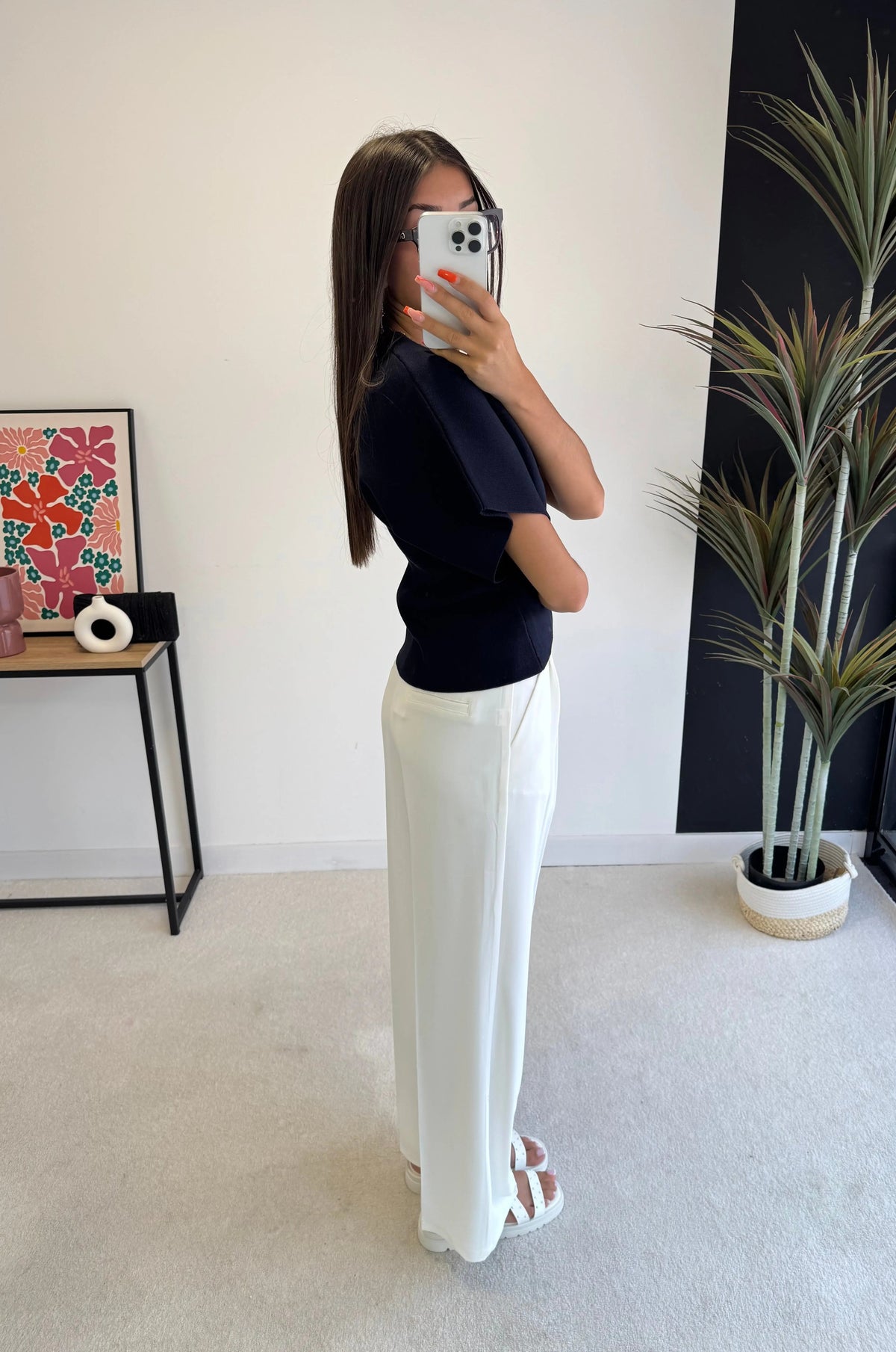 Pantalon fluide blanc DS.Sélection
