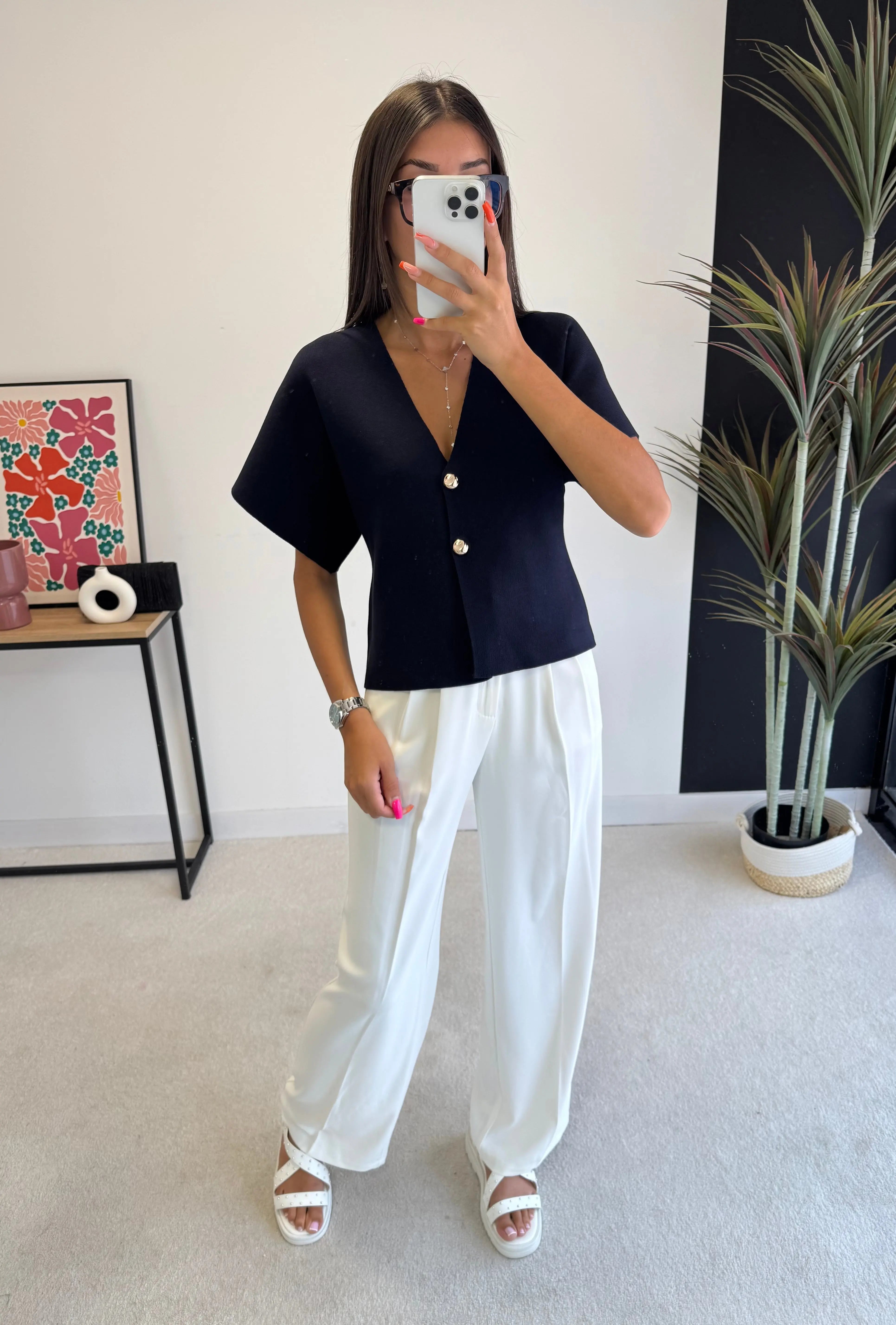 Pantalon fluide blanc DS.Sélection