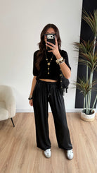 Pantalon fluide noir DS.Sélection