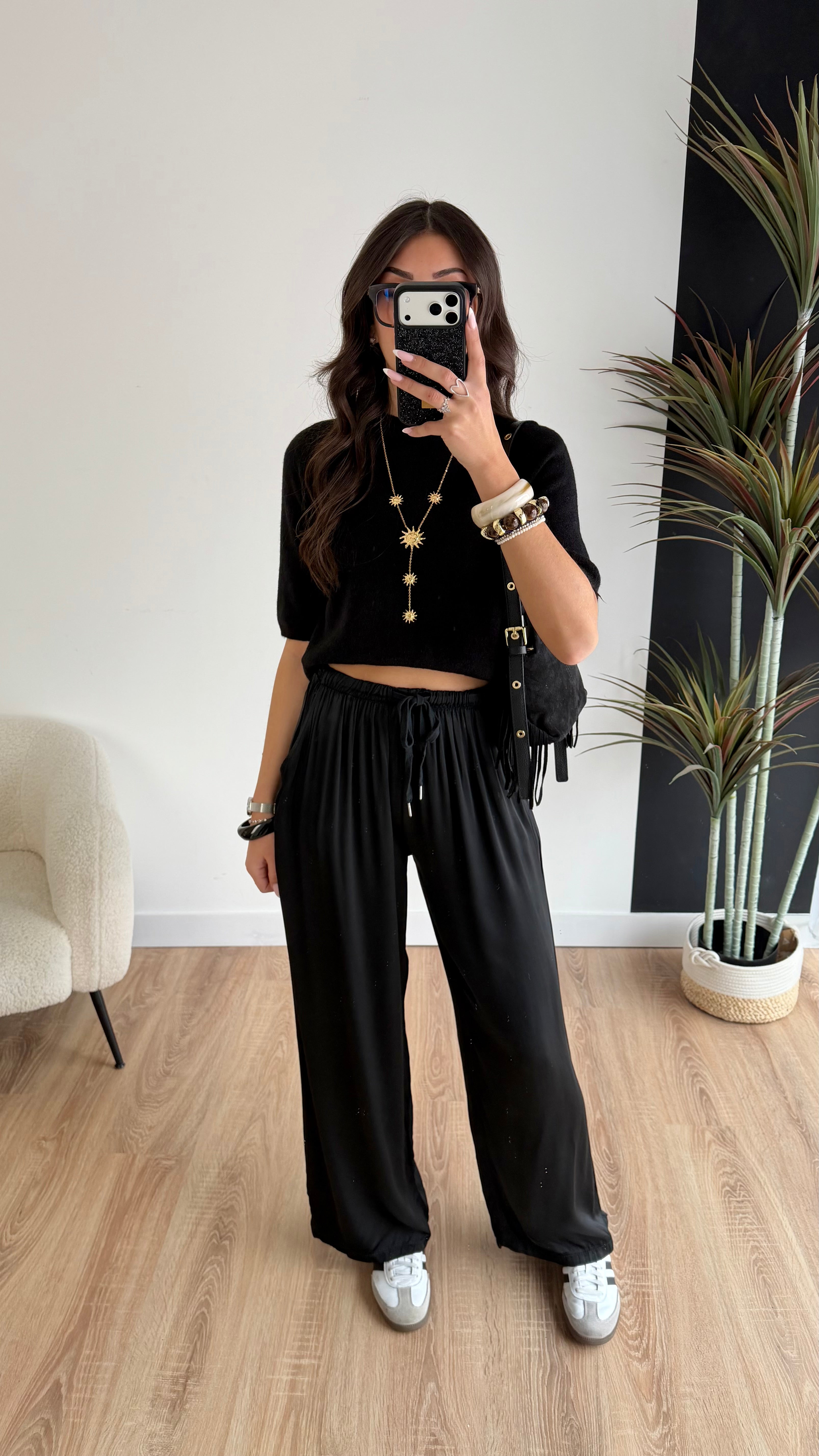 Pantalon fluide noir DS.Sélection