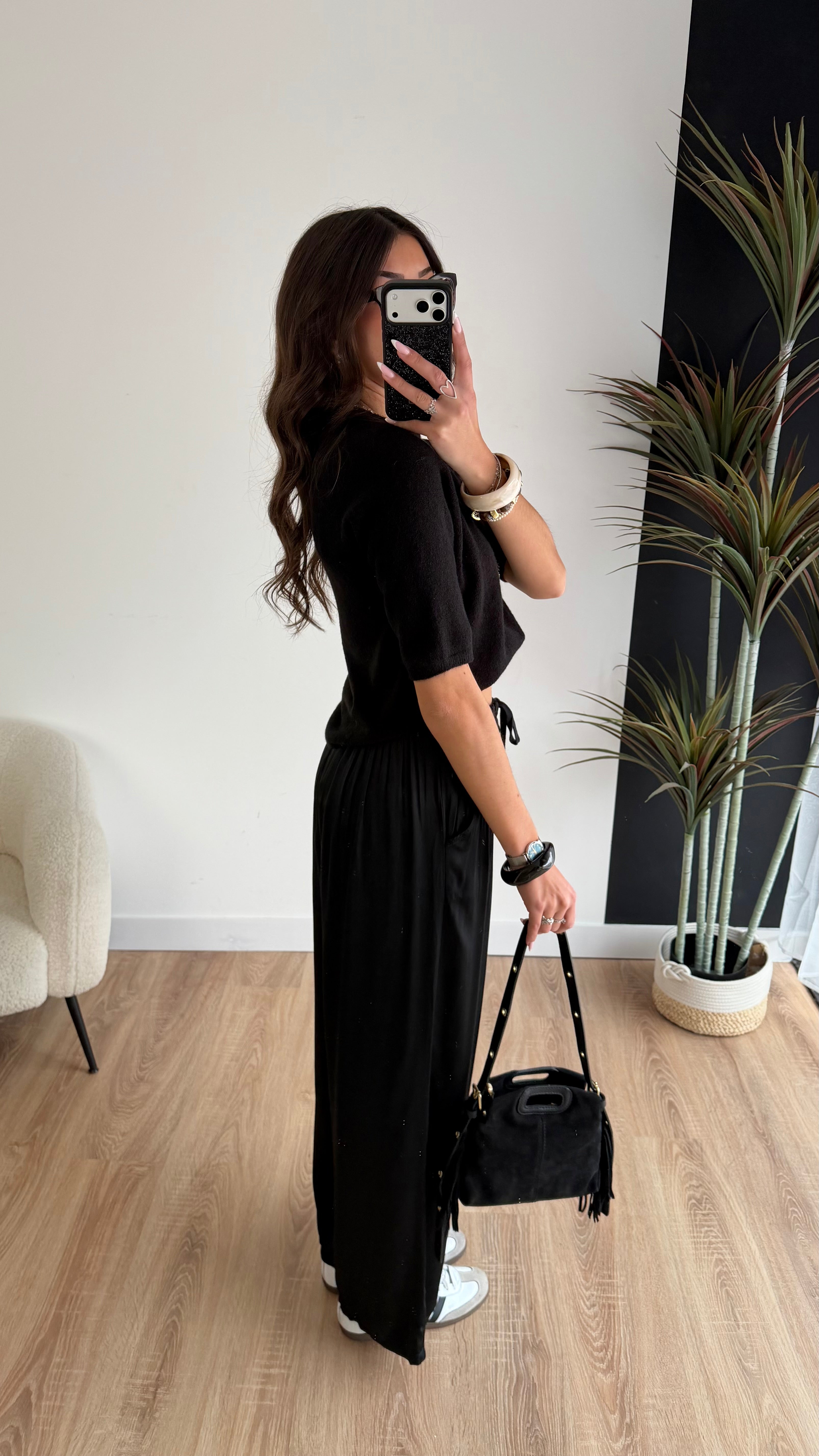 Pantalon fluide noir DS.Sélection