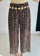 Pantalon plissé léopard DS.Sélection