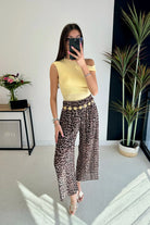 Pantalon plissé léopard DS.Sélection